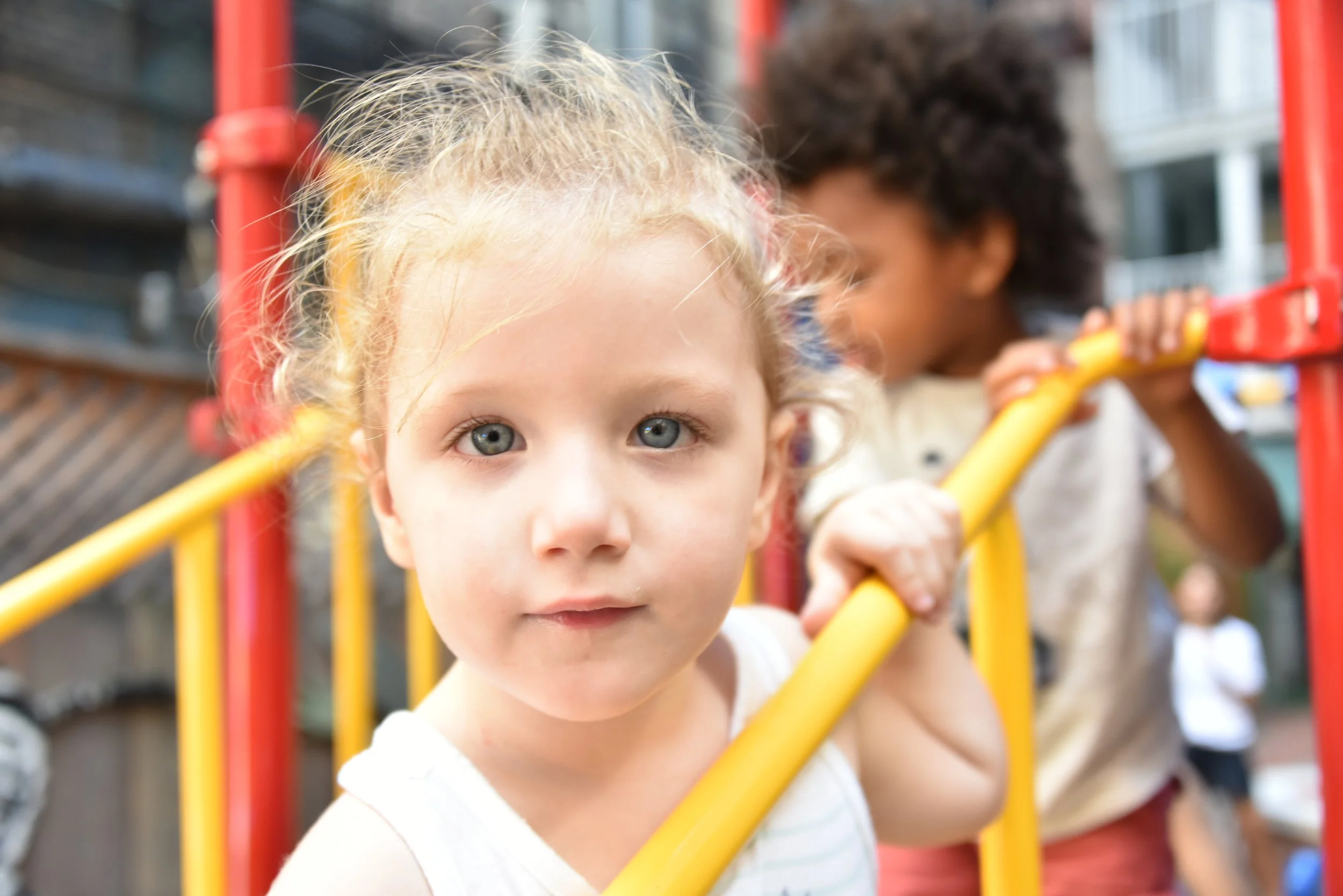 Girl looking at camera
