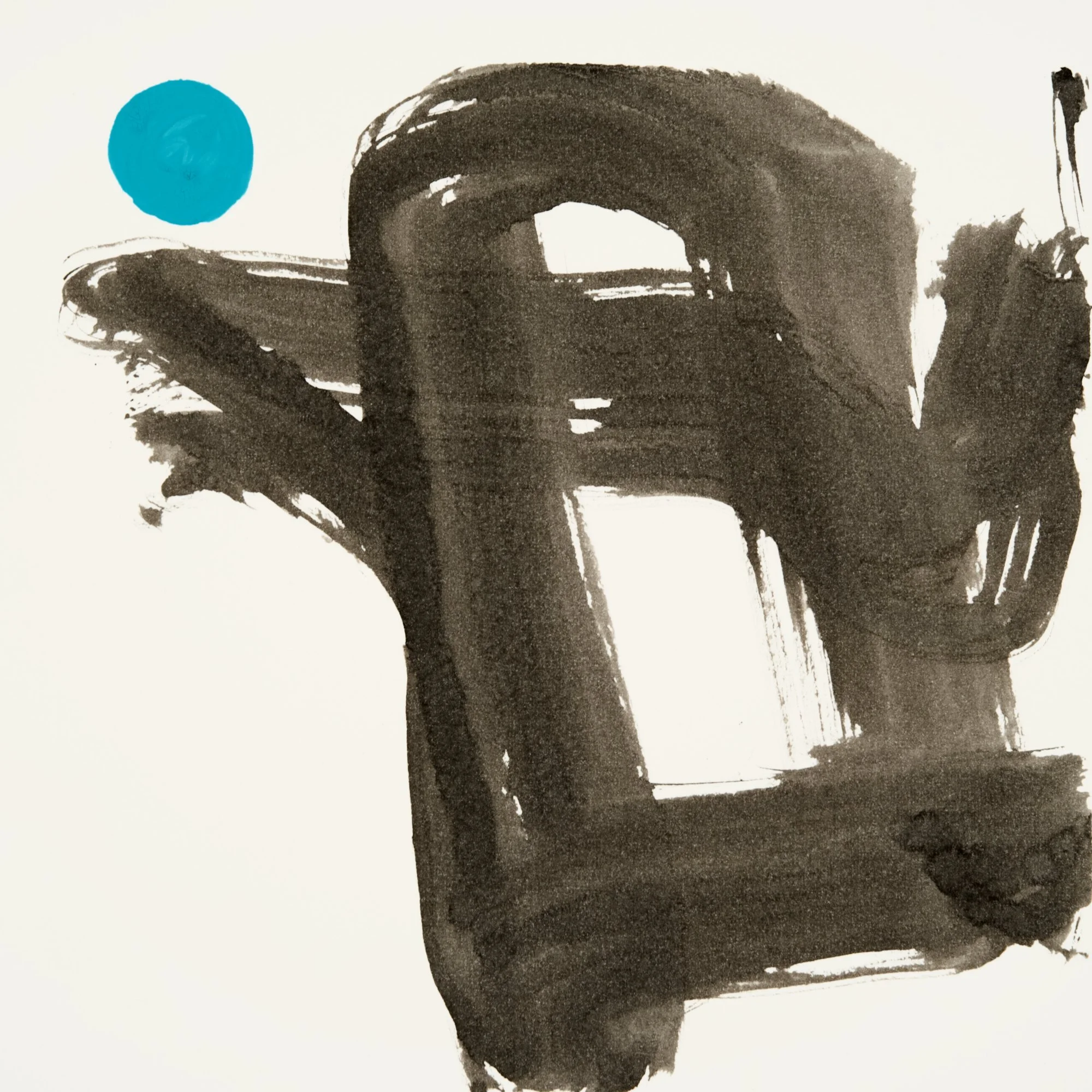 Jubilation, 2025 ink and gouache on paper 6" x 6"