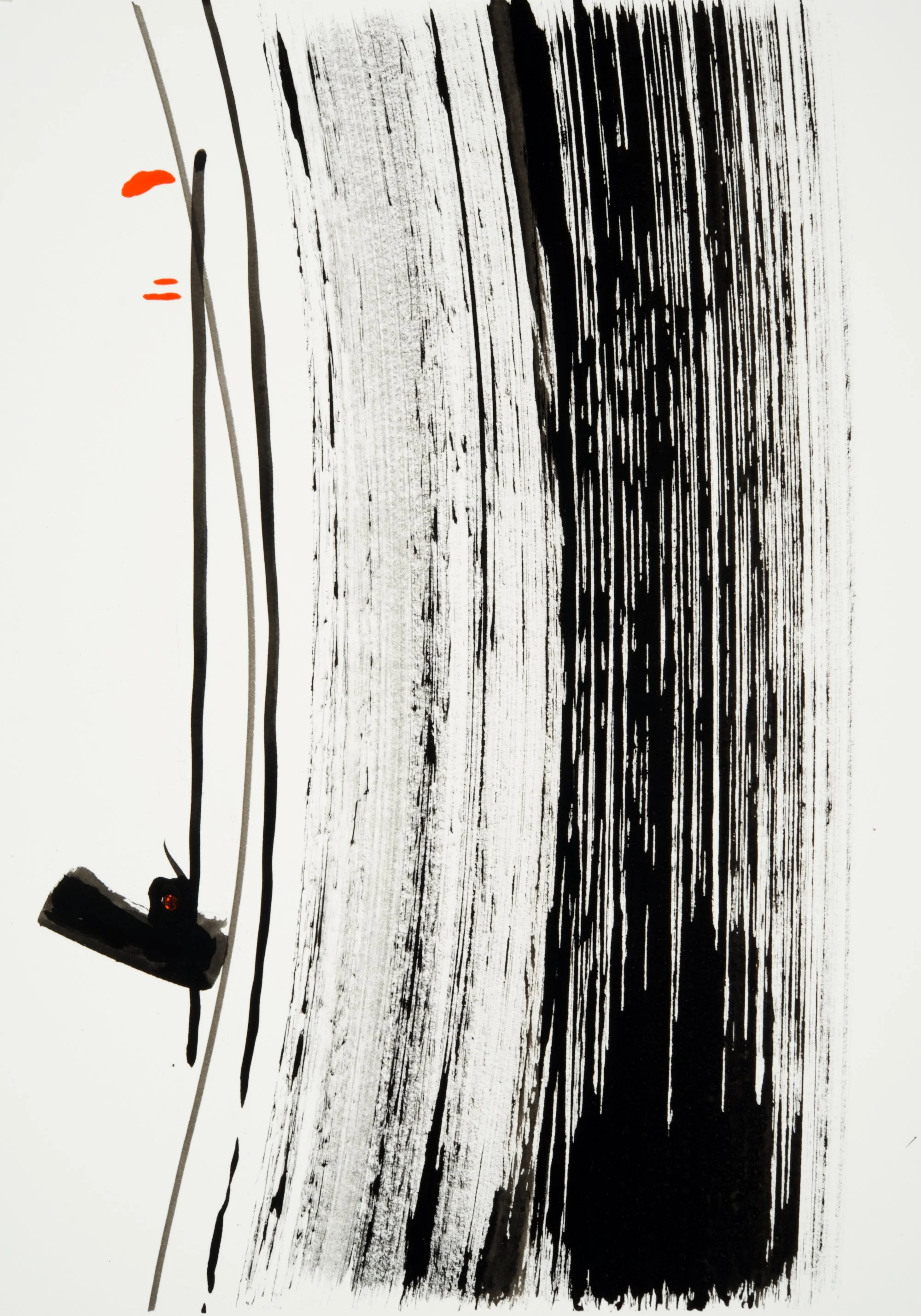 Epiphyte, 2025 ink and gouache on paper 7" x 10"