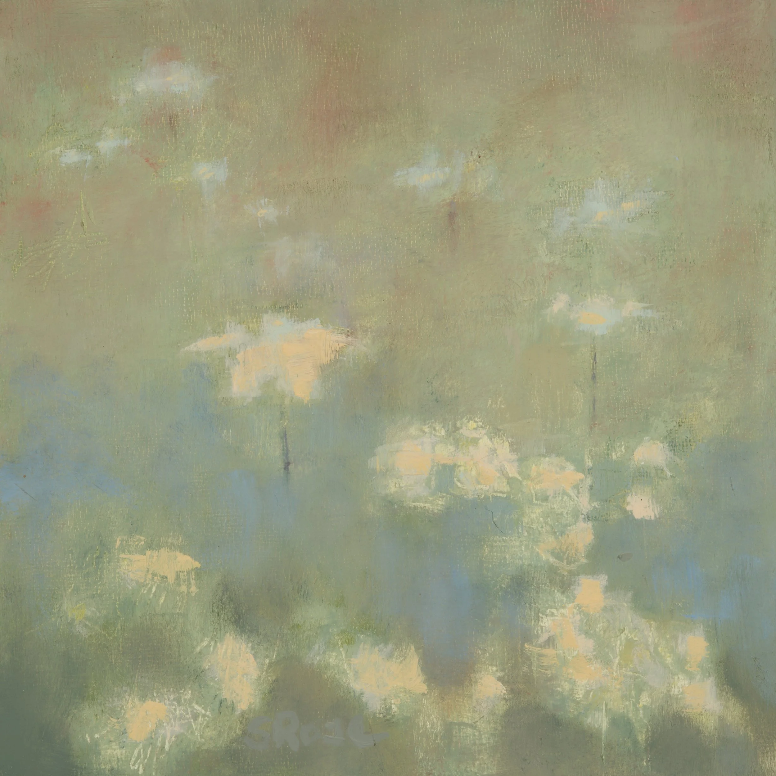 Ephemeral, 2025 oil on panel 8" x 8"