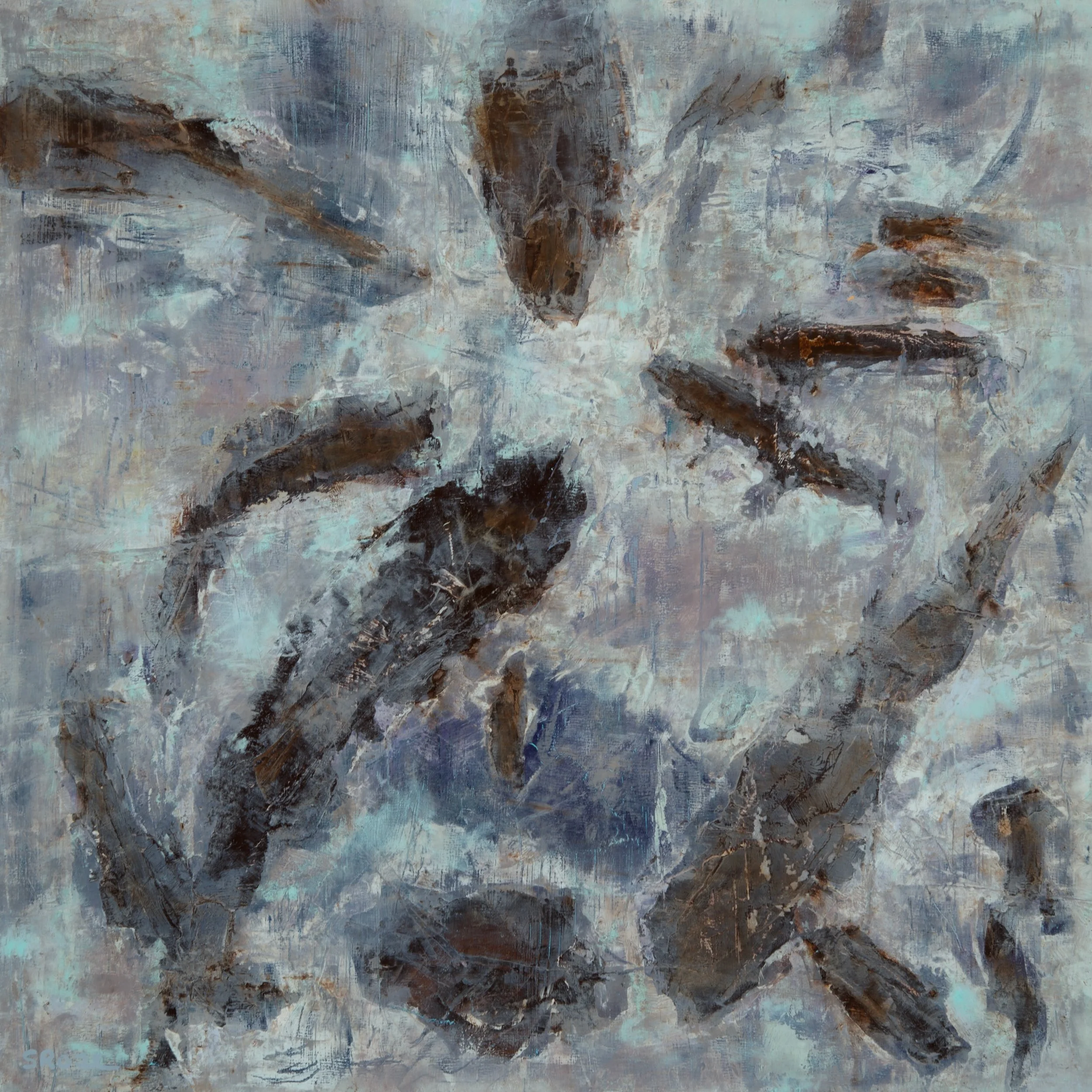 School, 2026 oil on panel 16" x 16"