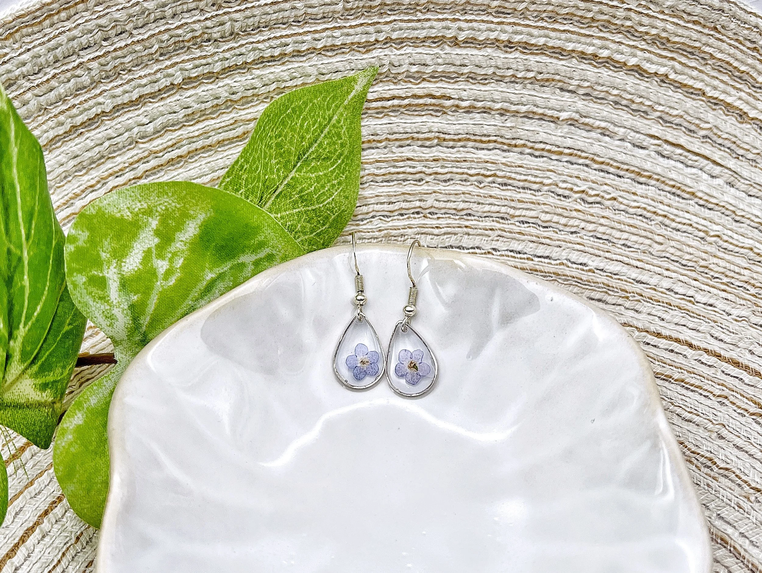 Forget Me Not Dangle Earrings