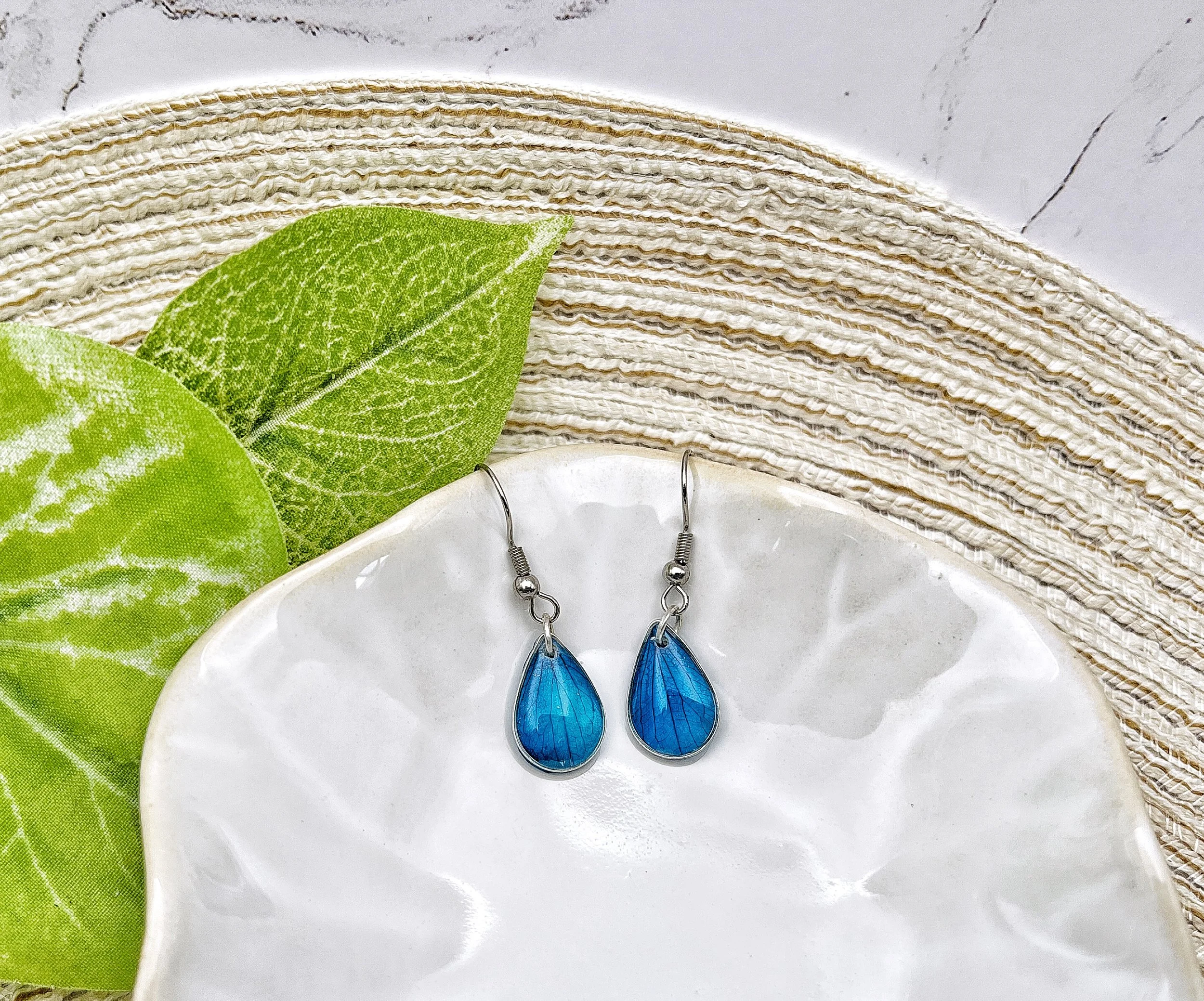 Hydrangea Petal Dangle Earrings