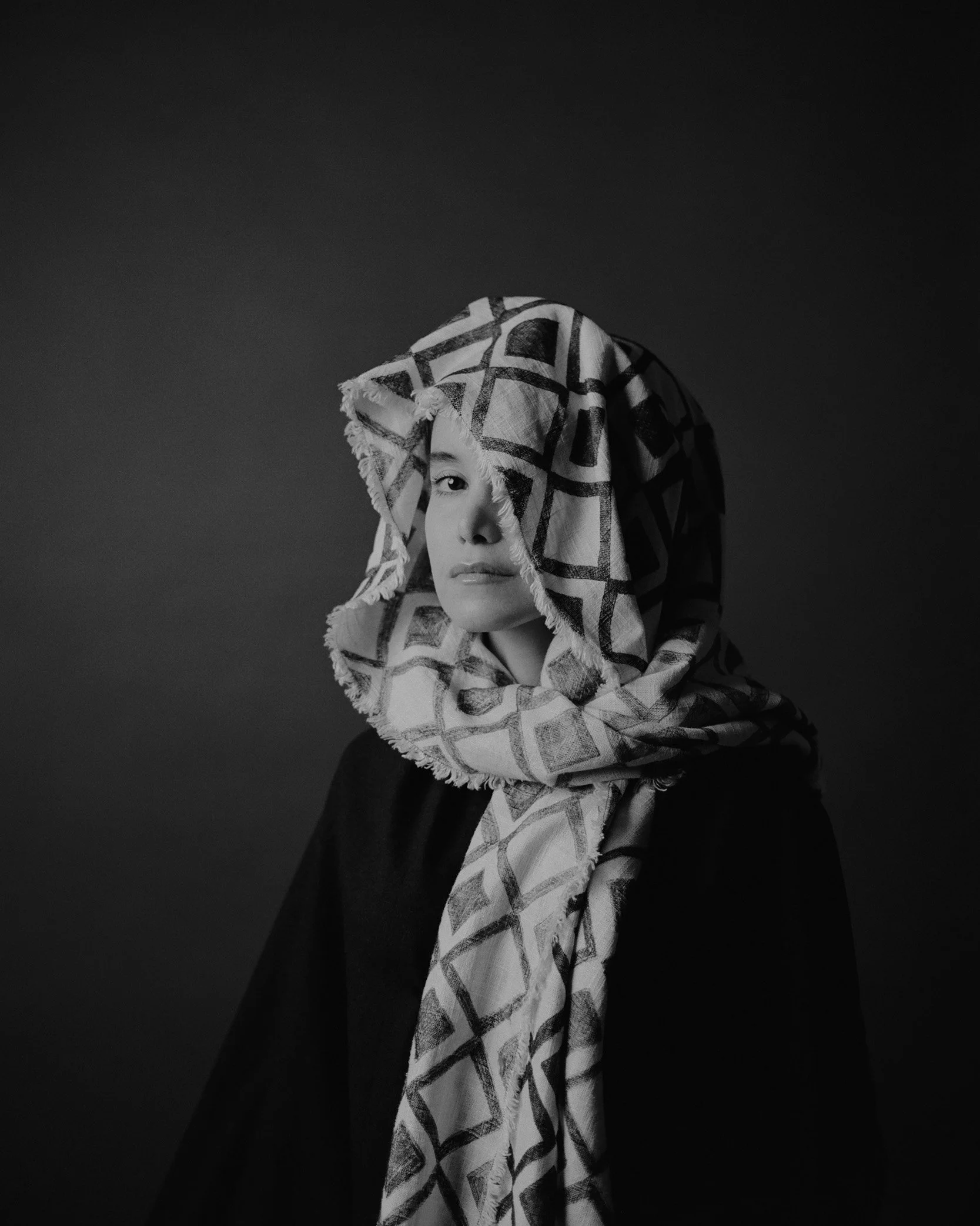 black-and-white-conceptual-portrait-textured-fabric.jpg