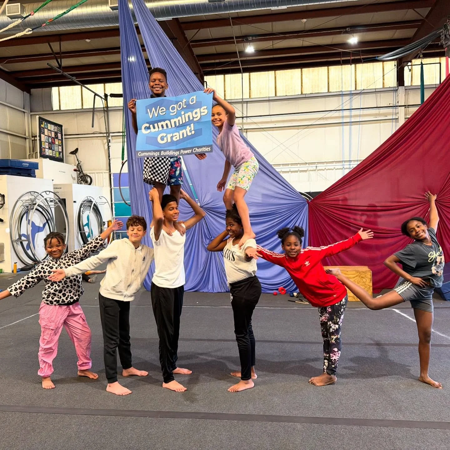 We got it!! 

We are happy to share that Circus Up has been awarded a #CummingsGrant totaling $75,000 over three years! This grant will help us continue to strengthen our programming and community partnerships, and advance our mission of using the ci