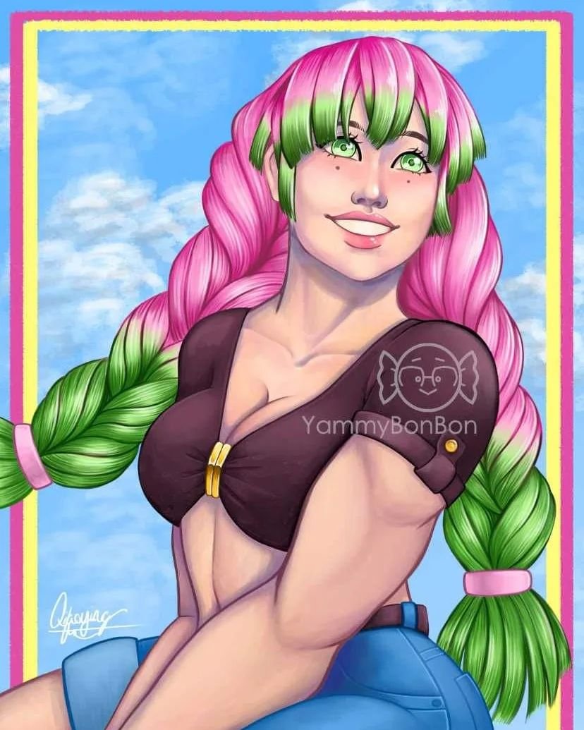 Mitsuri! I feel like I've gotten a lot better a digital since the last time I painted her. 
.
.
.
.
.
.
.
.
.
.
.
#art #artistsoninstagram #digitalart #digitalpainting #fanart #anime #manga #portrait #drawing #demonslayer #kimetsunoyaiba #kny #mitsur