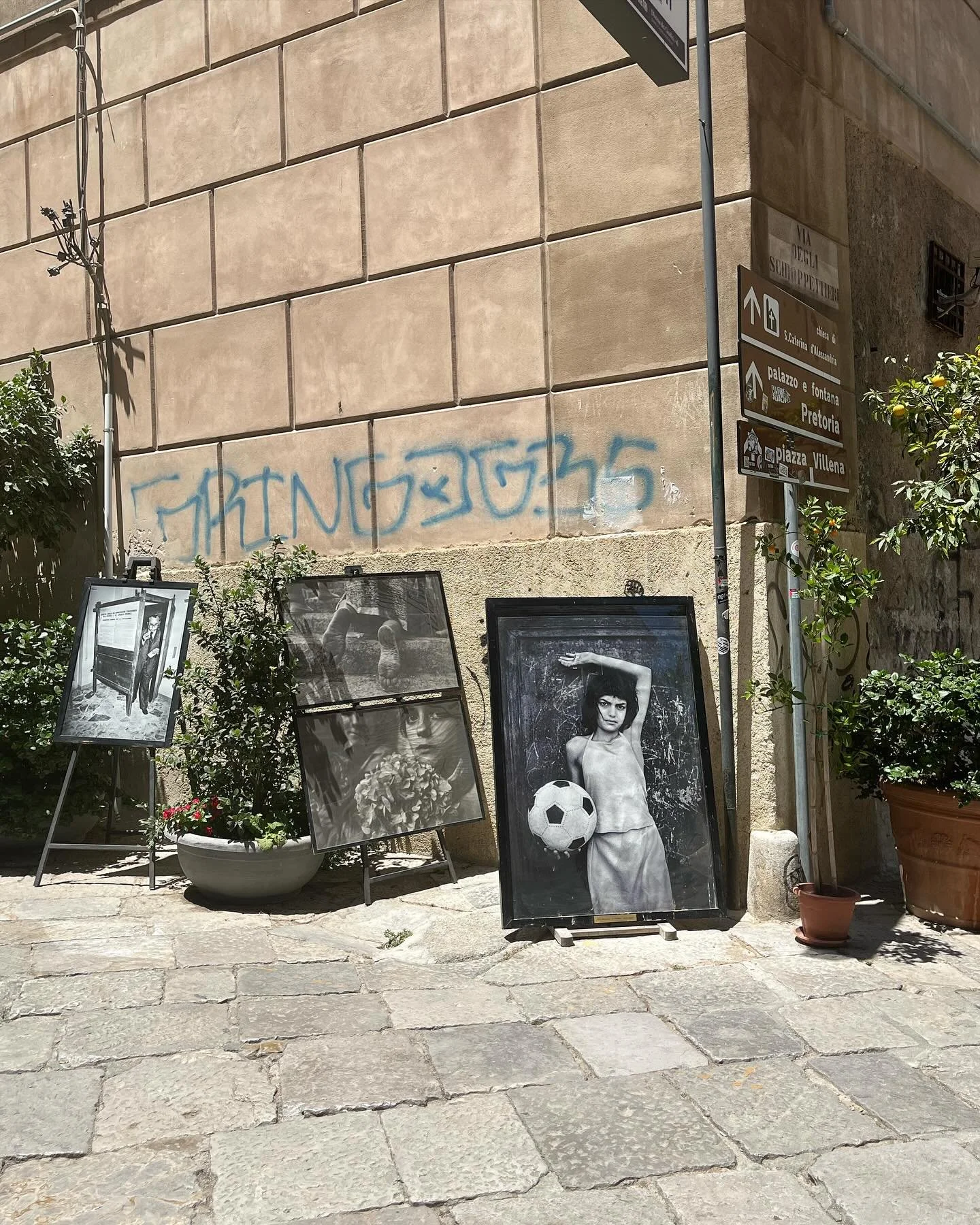 Letizia Battaglia on the streets of Palermo/ in the @thephotographersgallery in London. 
&lsquo;Life, Love and Death in Sicily&lsquo; open until 23 Feb