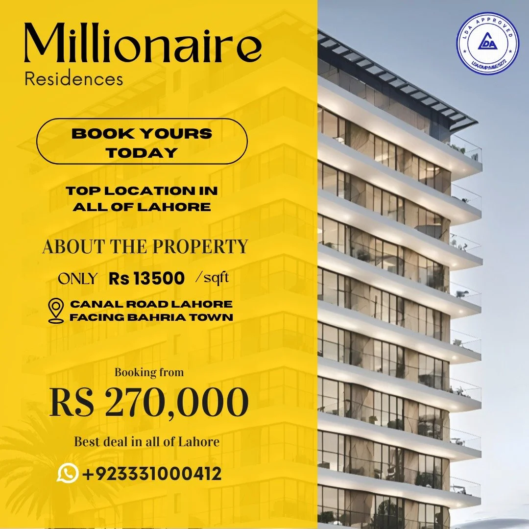 Best Sqft Rate in all of Lahore. Book before its gone!