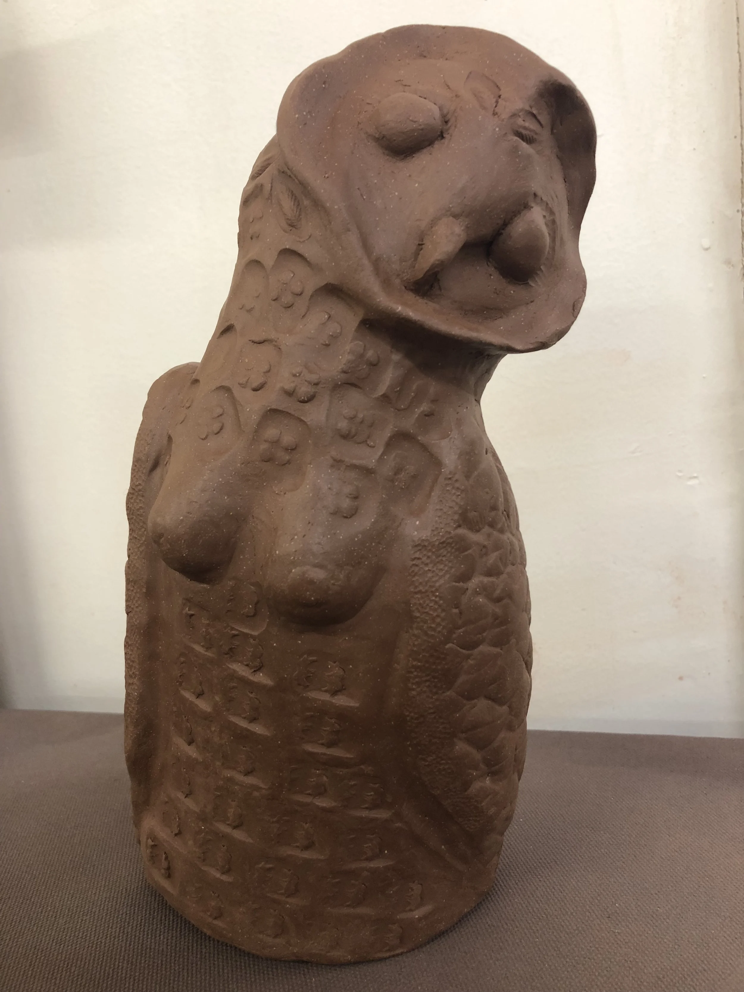 Temple Bell to invite owl and plant energies, including Rue, Witchhazel, White Oak, Magnolia, and Moosewood