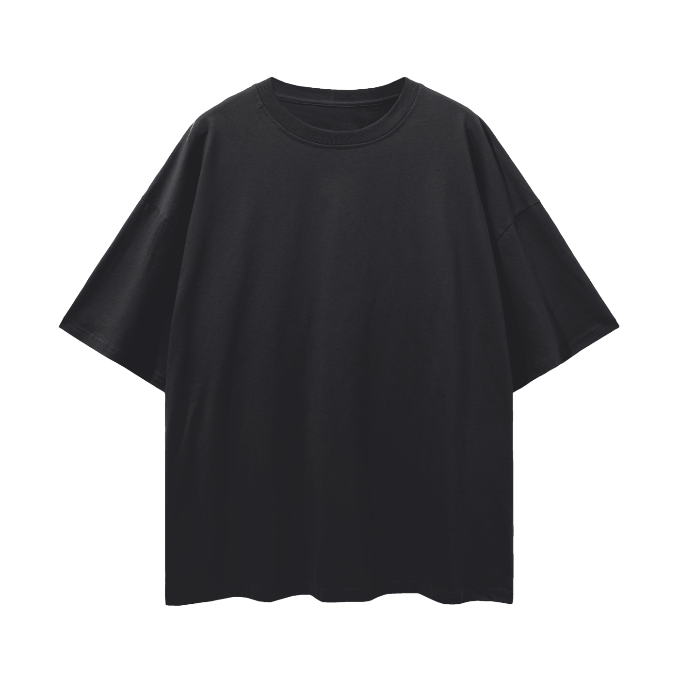 Front of the black Jesus tee, plain with no print