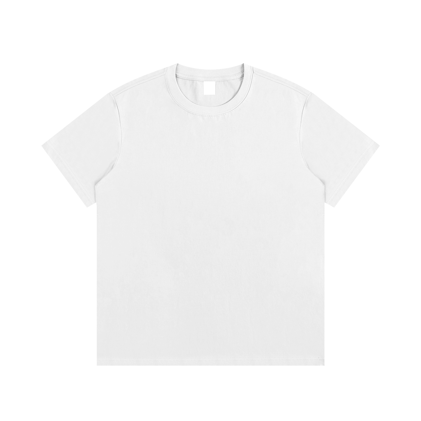 Front of the white I Am the Way tee, plain with no print
