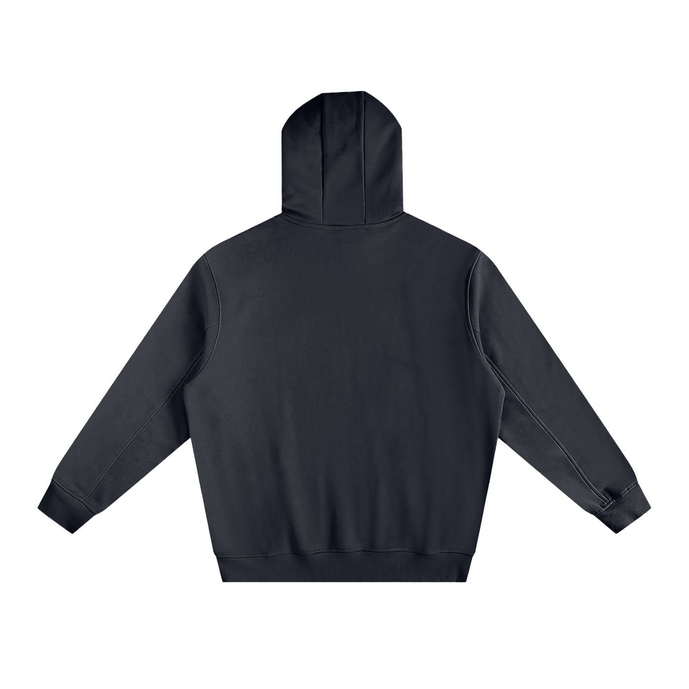 Back of the black Free hoodie, plain with no print