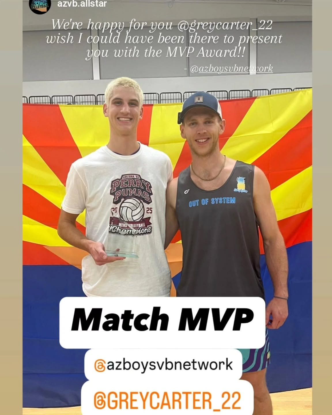@greycarter_22 wins the MVP Award