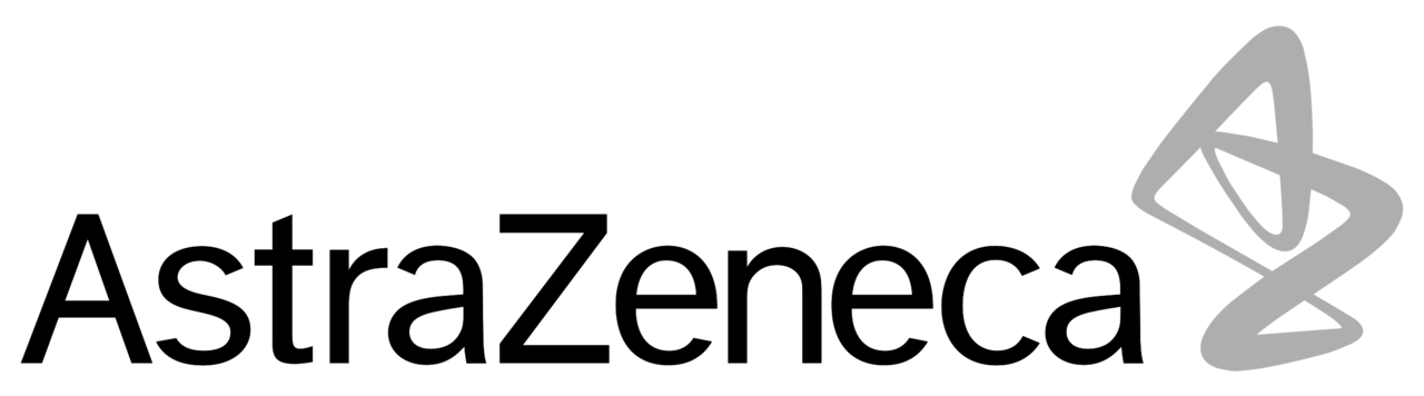 Black background with a stylized, gray atom symbol on the right side.