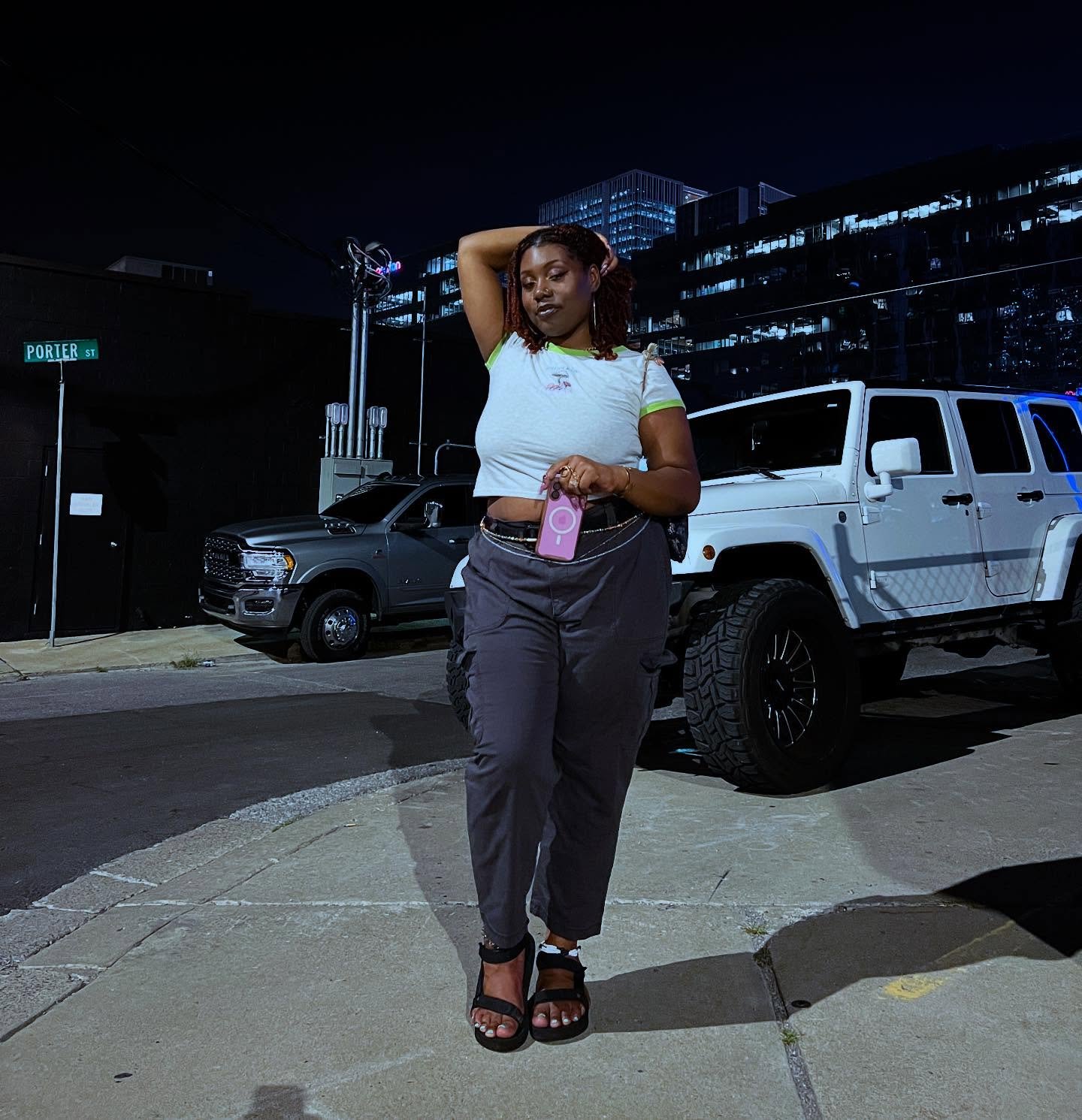 Fridays are for thrifted outfits, pics outside the function, parking lot quests, and slow kisses.