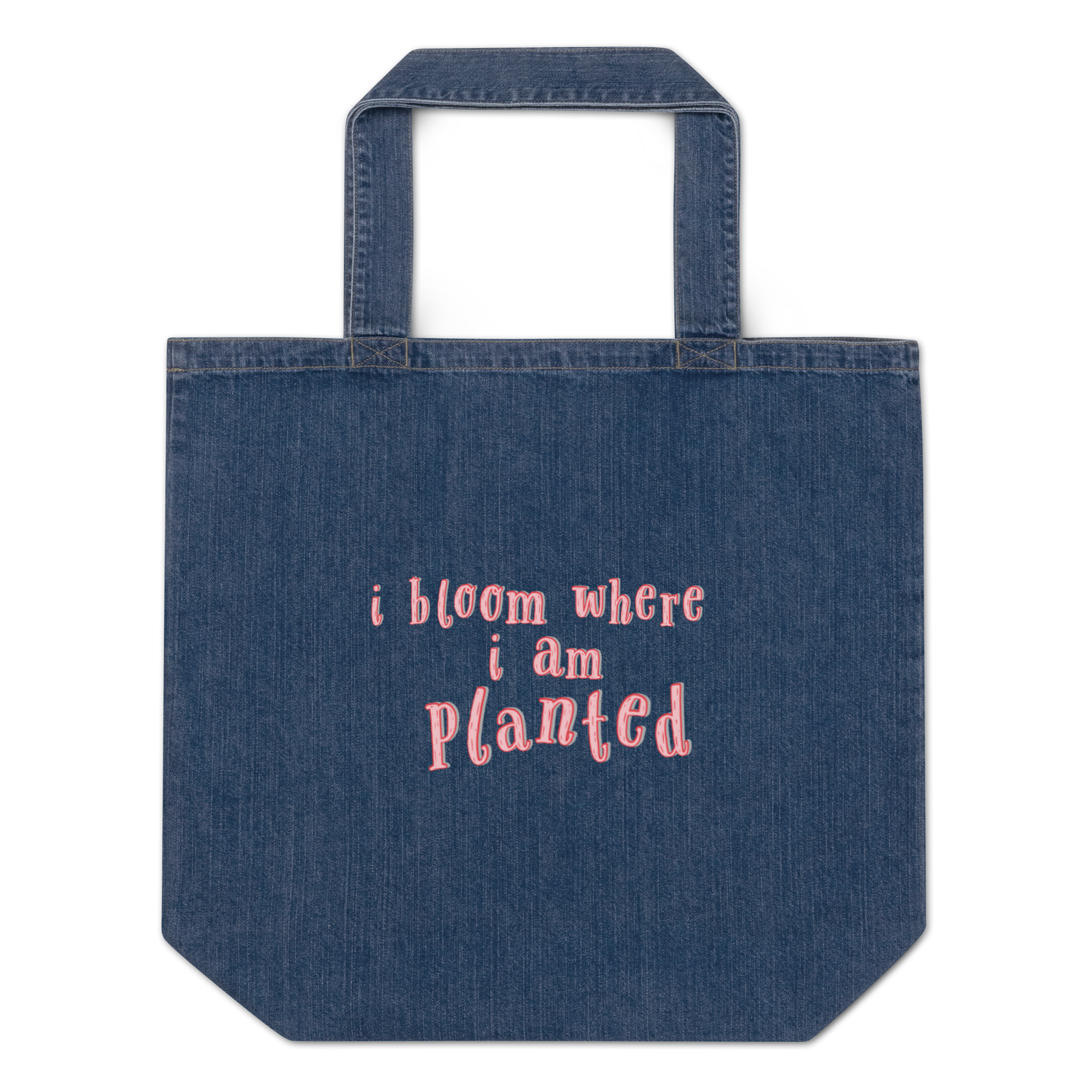 Bloom Denim Tote Bag
