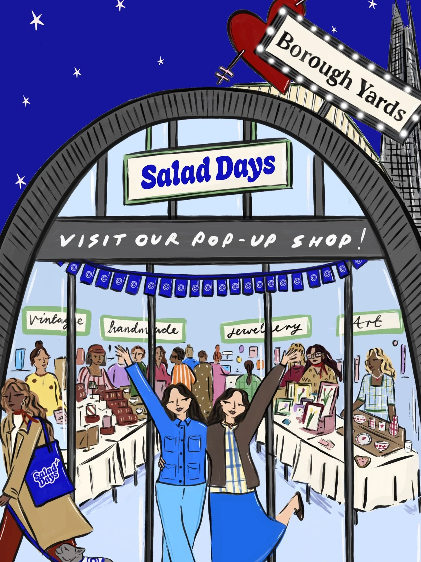 I&rsquo;m so excited that my FIRST ever market in London will be at the fabulous @saladdaysmarketlondon @boroughyards on Sunday 1st March!

Salad Days is taking over two retail units on Dirty Lane in Borough Yards, SE1 9PA (opposite Malin &amp; Goetz