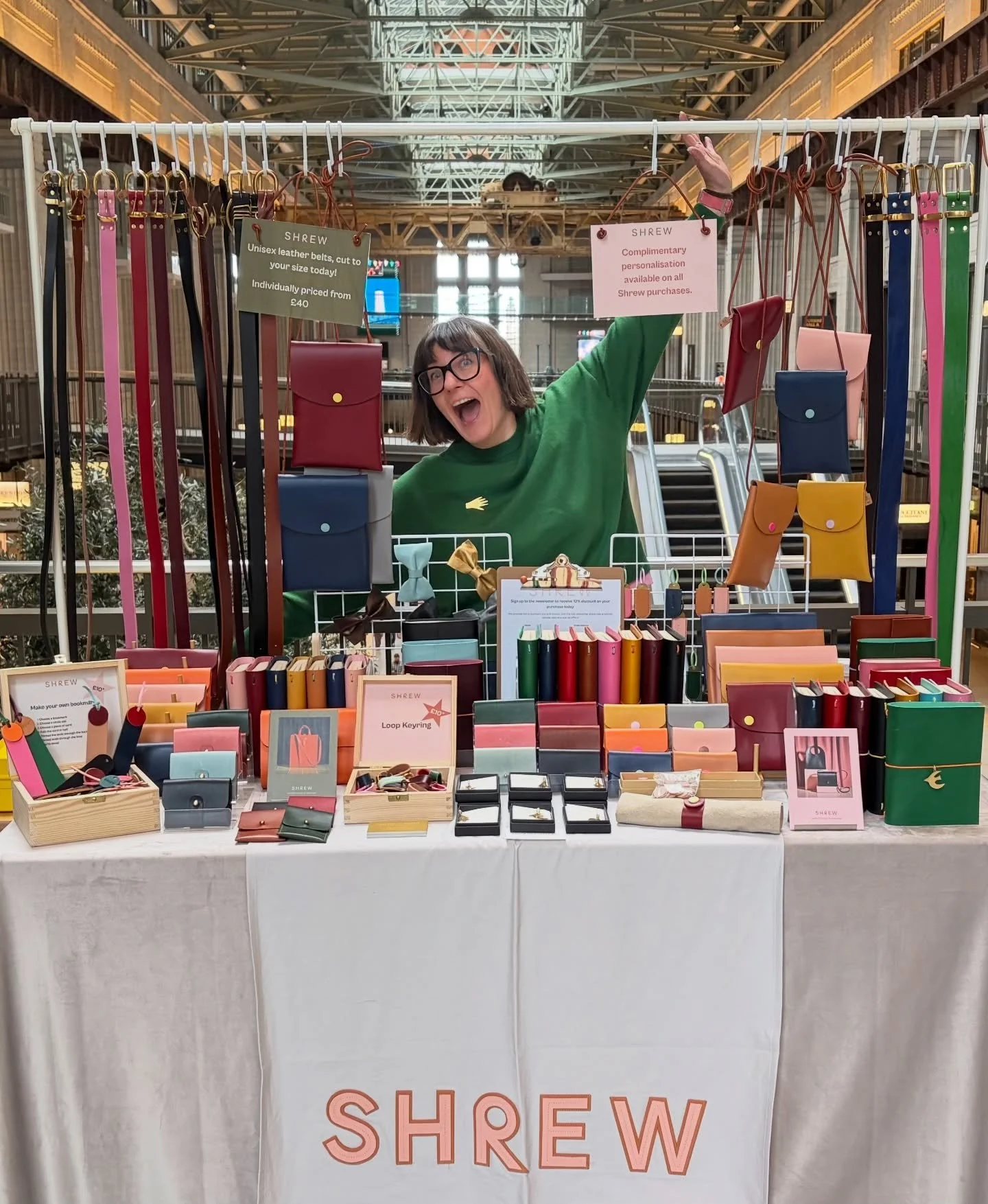 Thank you so much to everyone who stopped by my stall at @saladdaysmarketlondon at Battersea this weekend - whether you came for a browse and chat, tried on a bag or took a journal home with you, I&rsquo;m so, so grateful 🤗

It was my second time tr