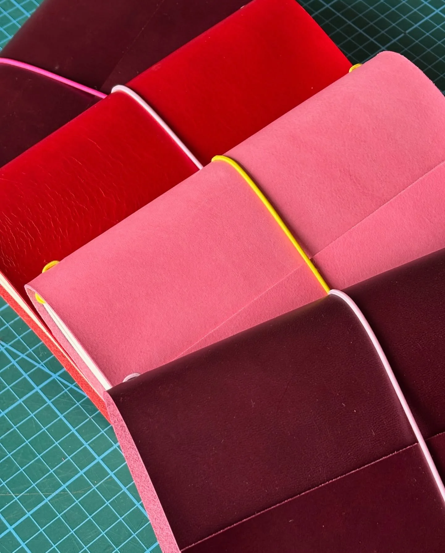 A5 trifold journals heading off to their new owners - just look at those pretty colour ways 😍

Head to the website to choose the perfect journal and personalise it to make it truly yours.

#leatherjournal #journaladdict #journalcharms #trifoldjourna