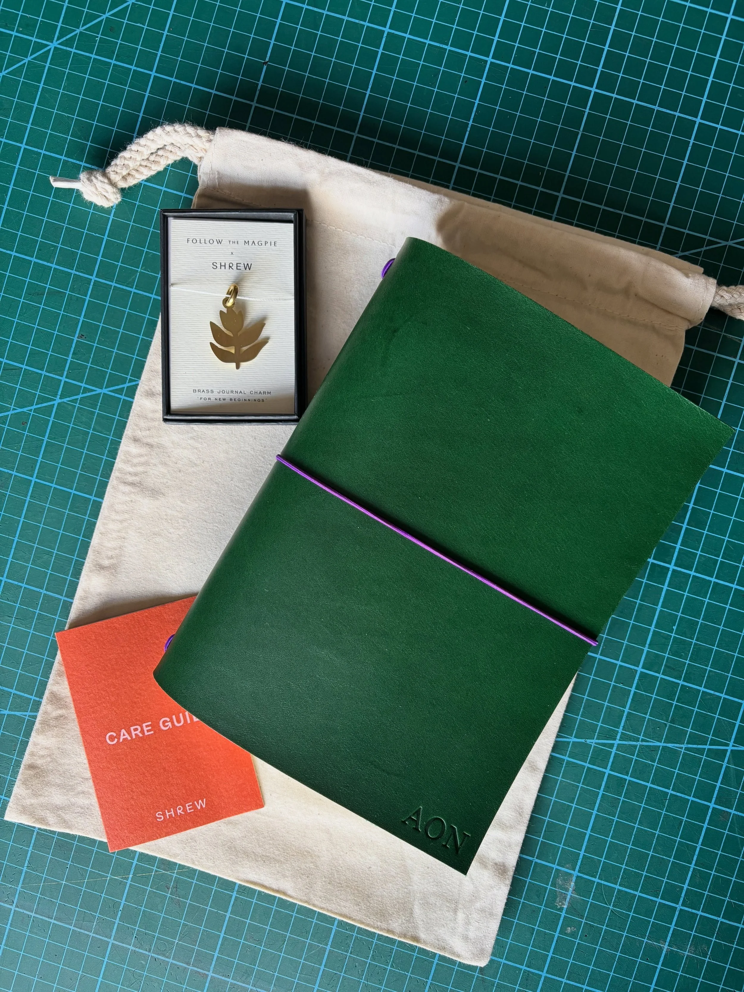 This A5 Mix n Match Bifold Journal was made for a cherished co-worker&rsquo;s leaving present - what thoughtful colleagues! 

Handcrafted from thick vegetable tanned leather which will patina beautifully with age and will last a lifetime with a littl