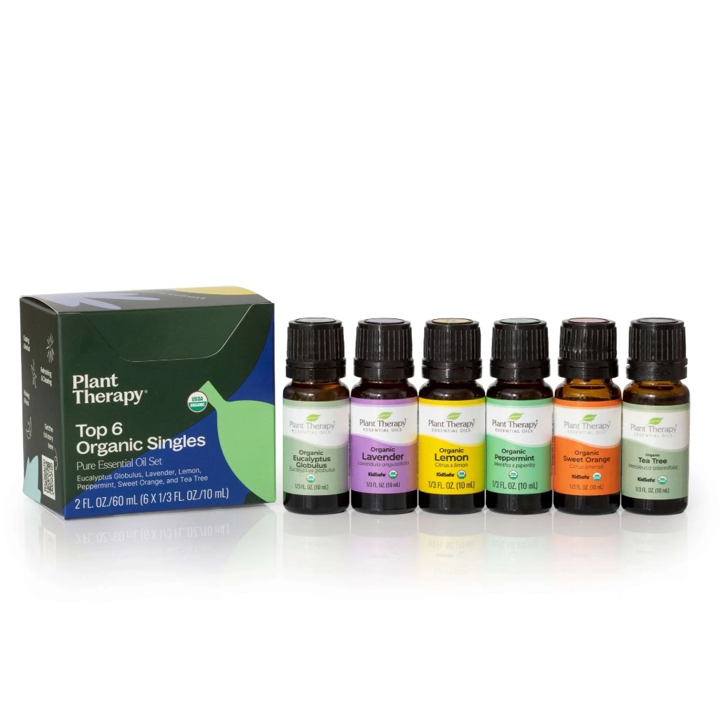 🌱 Top 6 Organic Singles Essential Oil Set