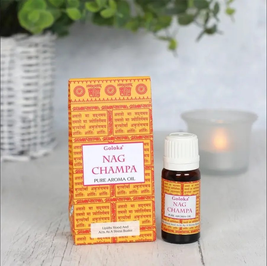 🪷 Nag Champa Fragrance Oil – 10ml