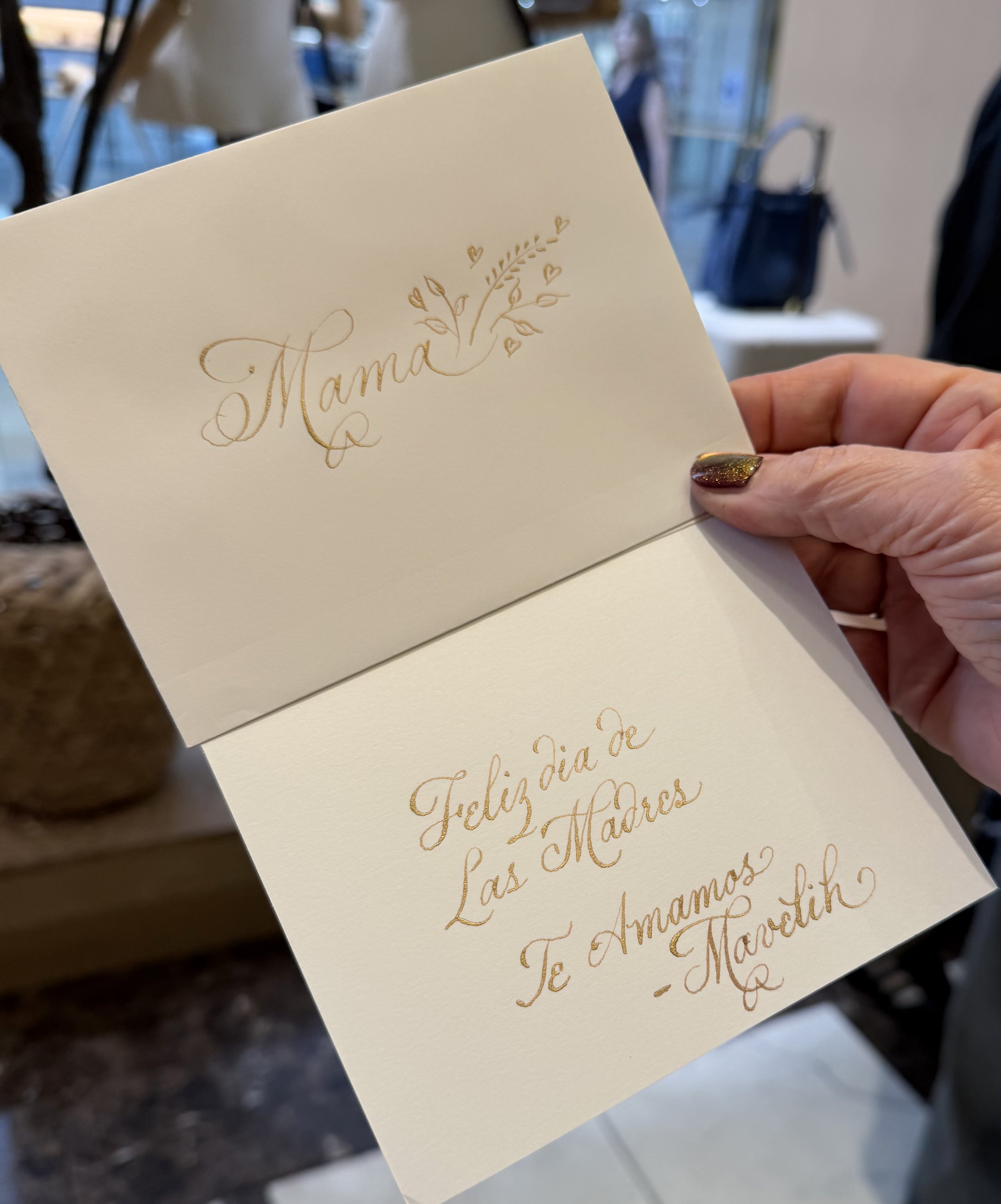 Las Vegas event calligrapher Susan Houseman Designs.