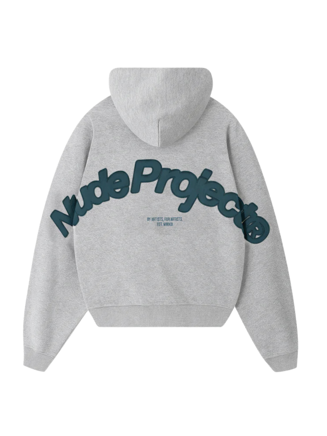 Nude Project Beast Zip-up Hoodie Grey Melange