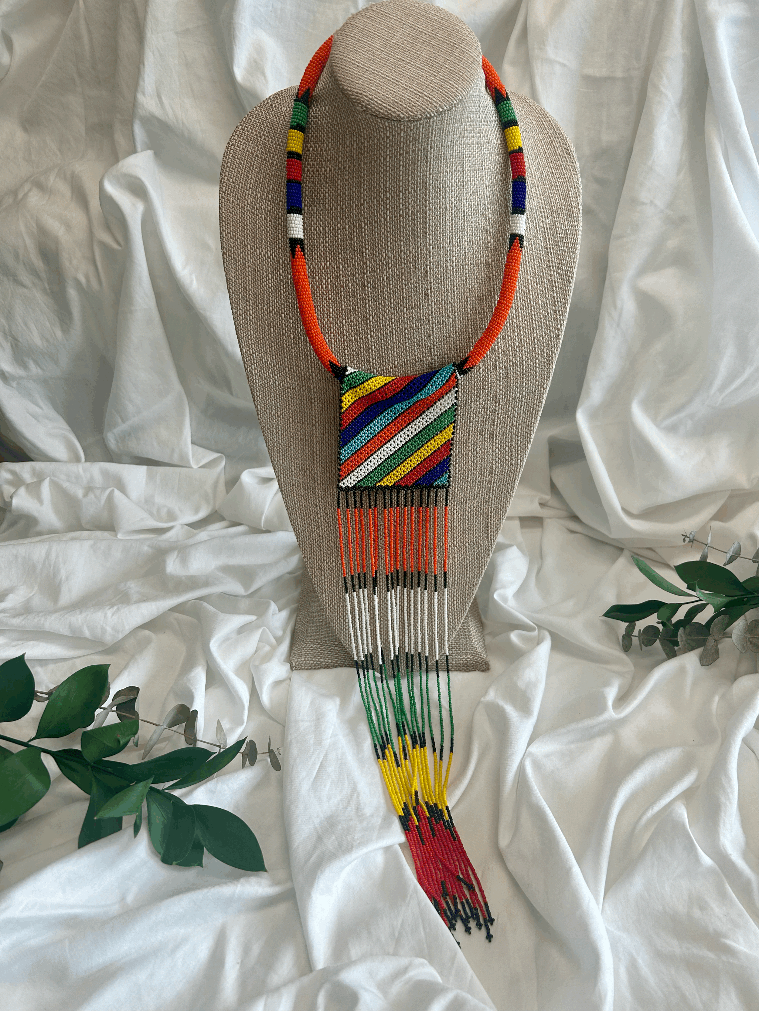 Long Beaded Necklace - Kenya