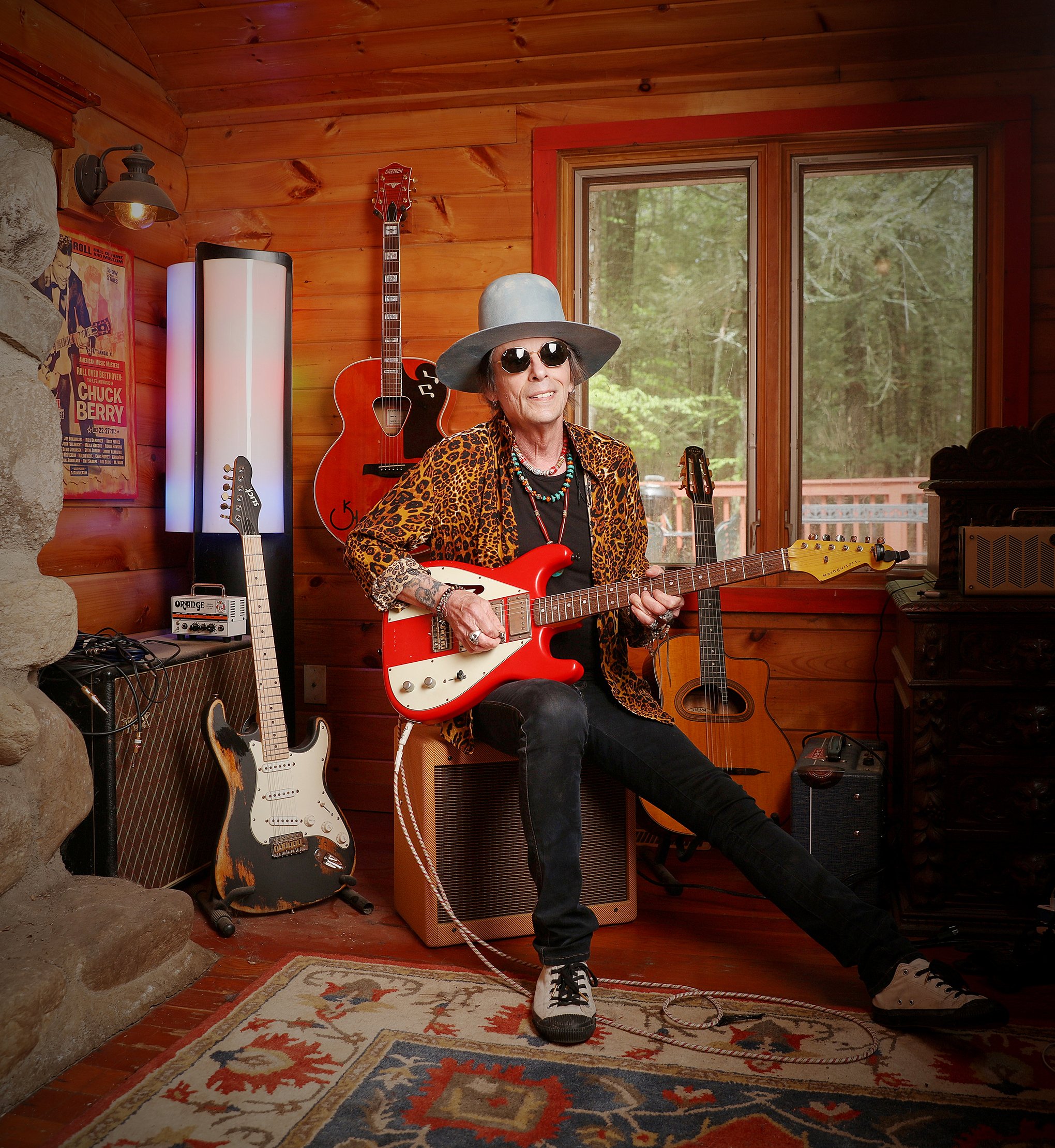 Earl Slick and his puppy Tank by © Dan Callister