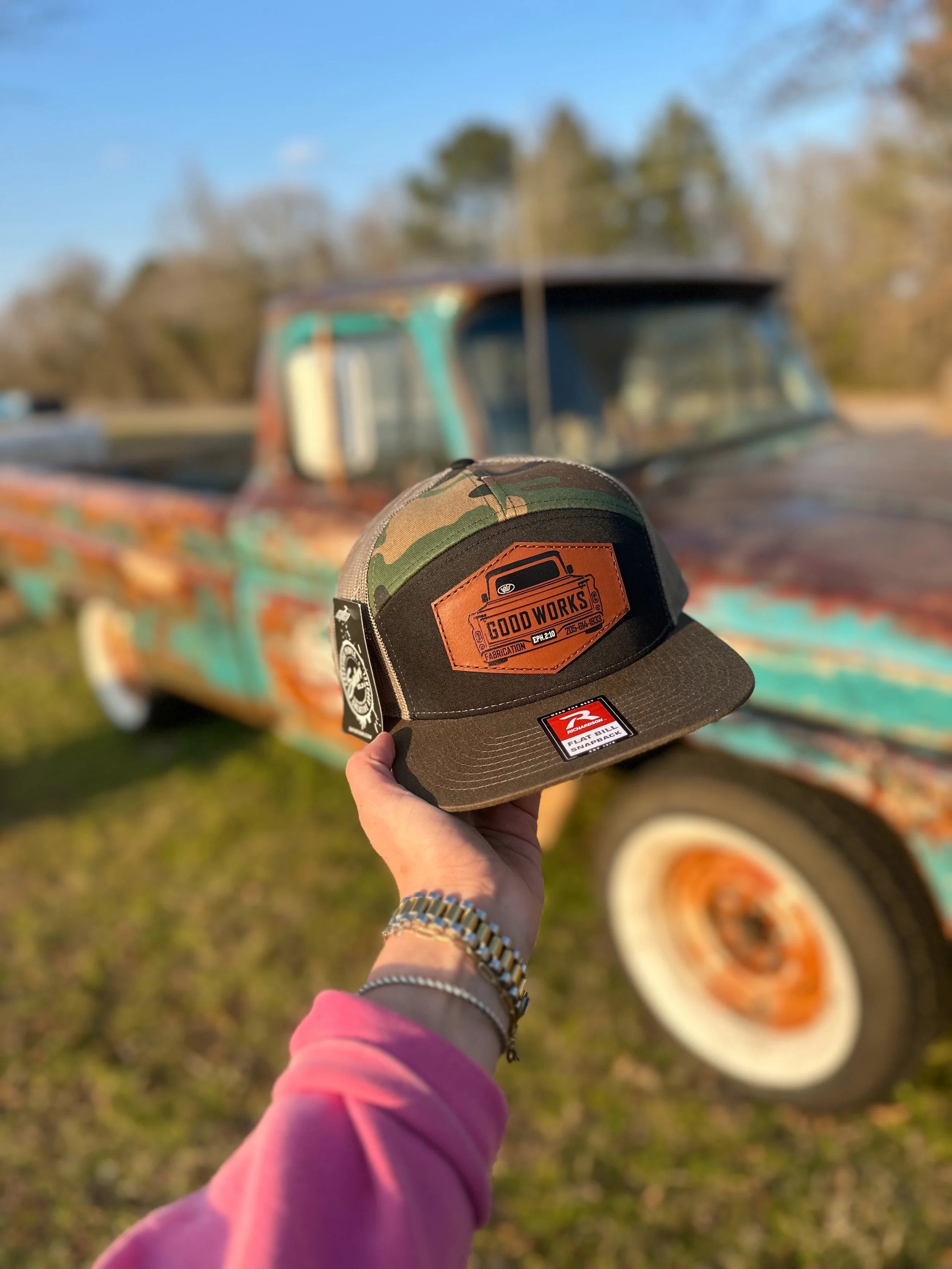 Good Works Leather Patch Hats