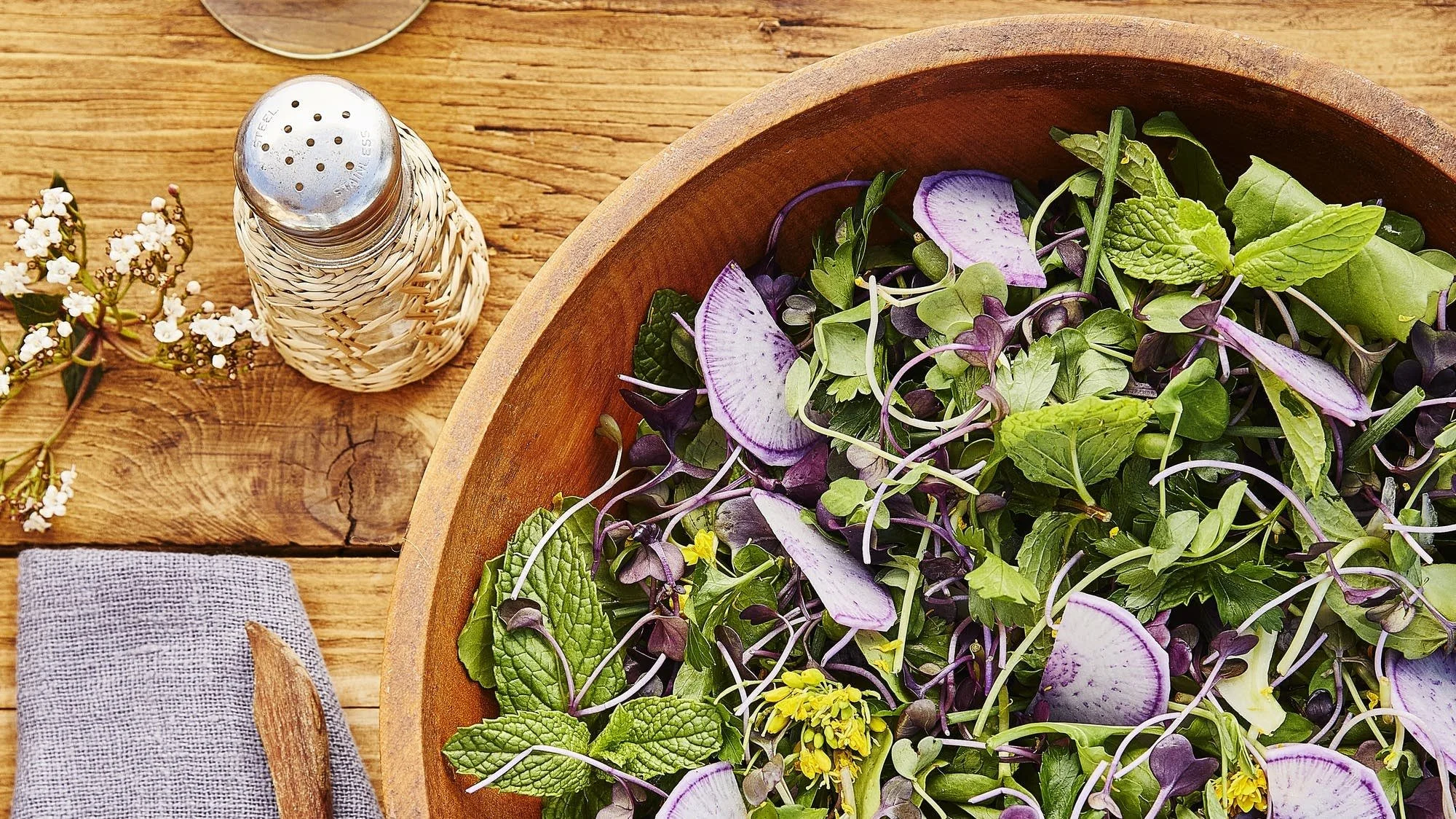 TheSplendidTable Seasonal Herb Salad