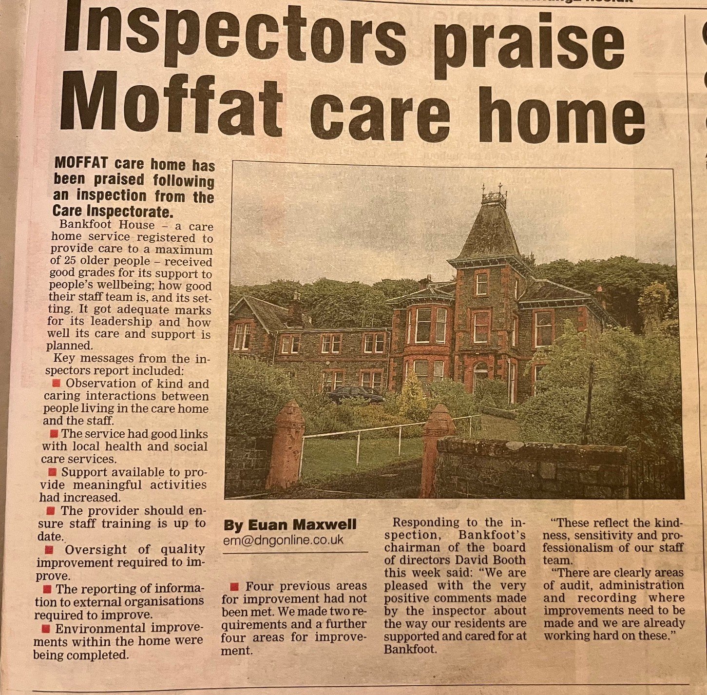 Moffat News article.