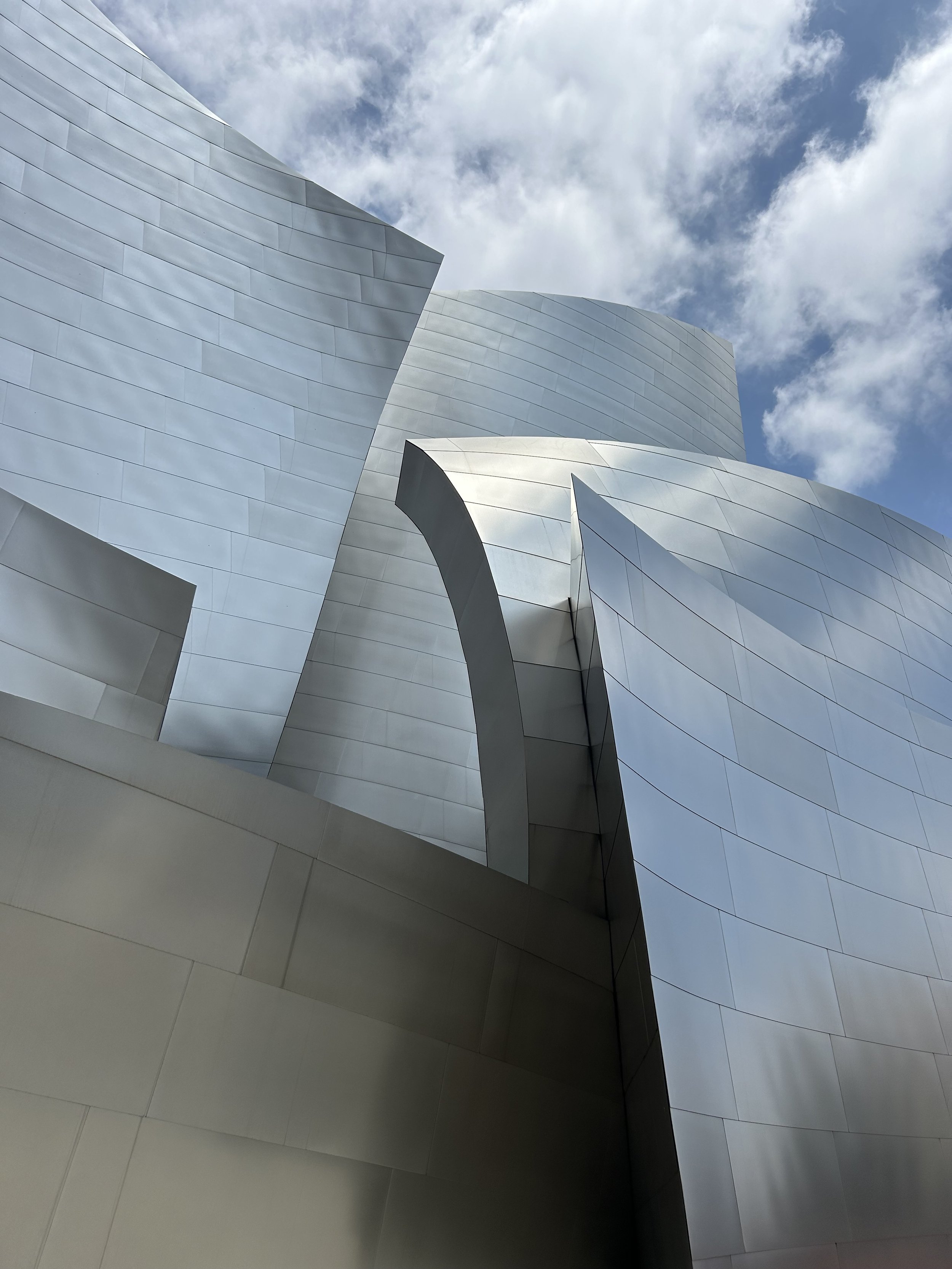 Detail photograph of the Walt Disney Concert Hall in Los Angeles, California