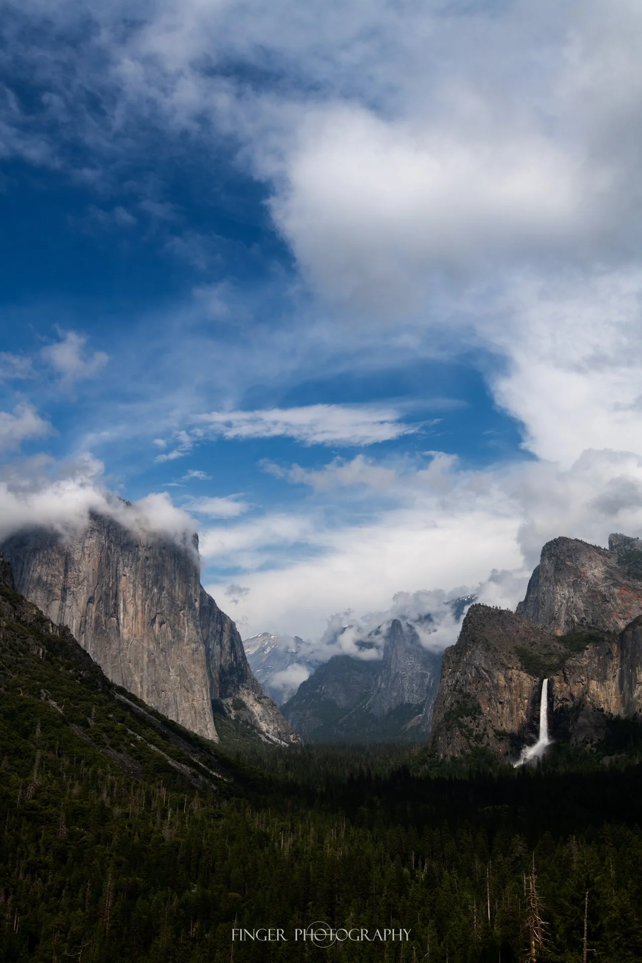 Inspiration Point and dramatic cloudscape