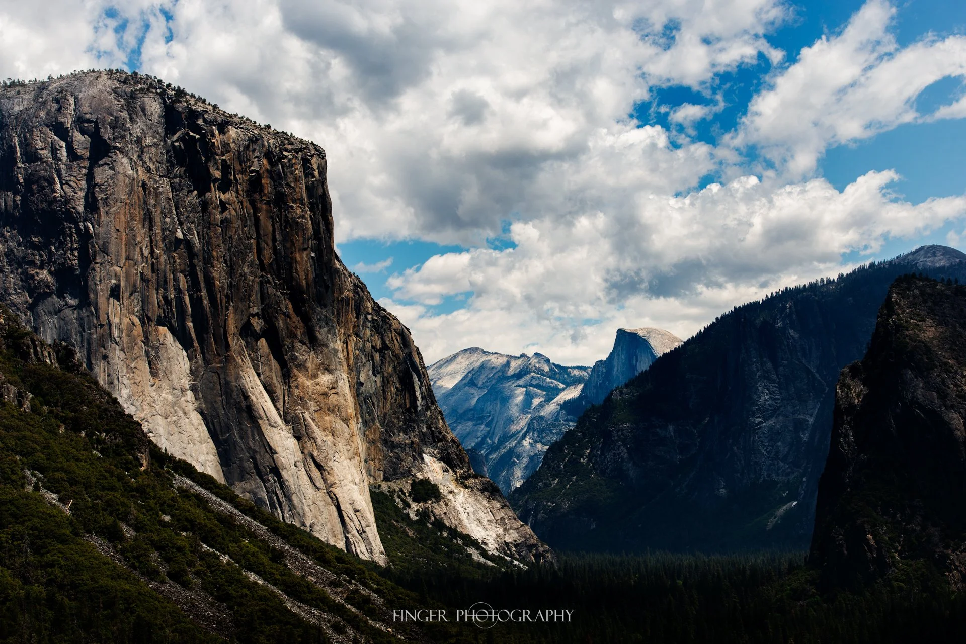El Capitan and Half Dome in Yosemite National Park