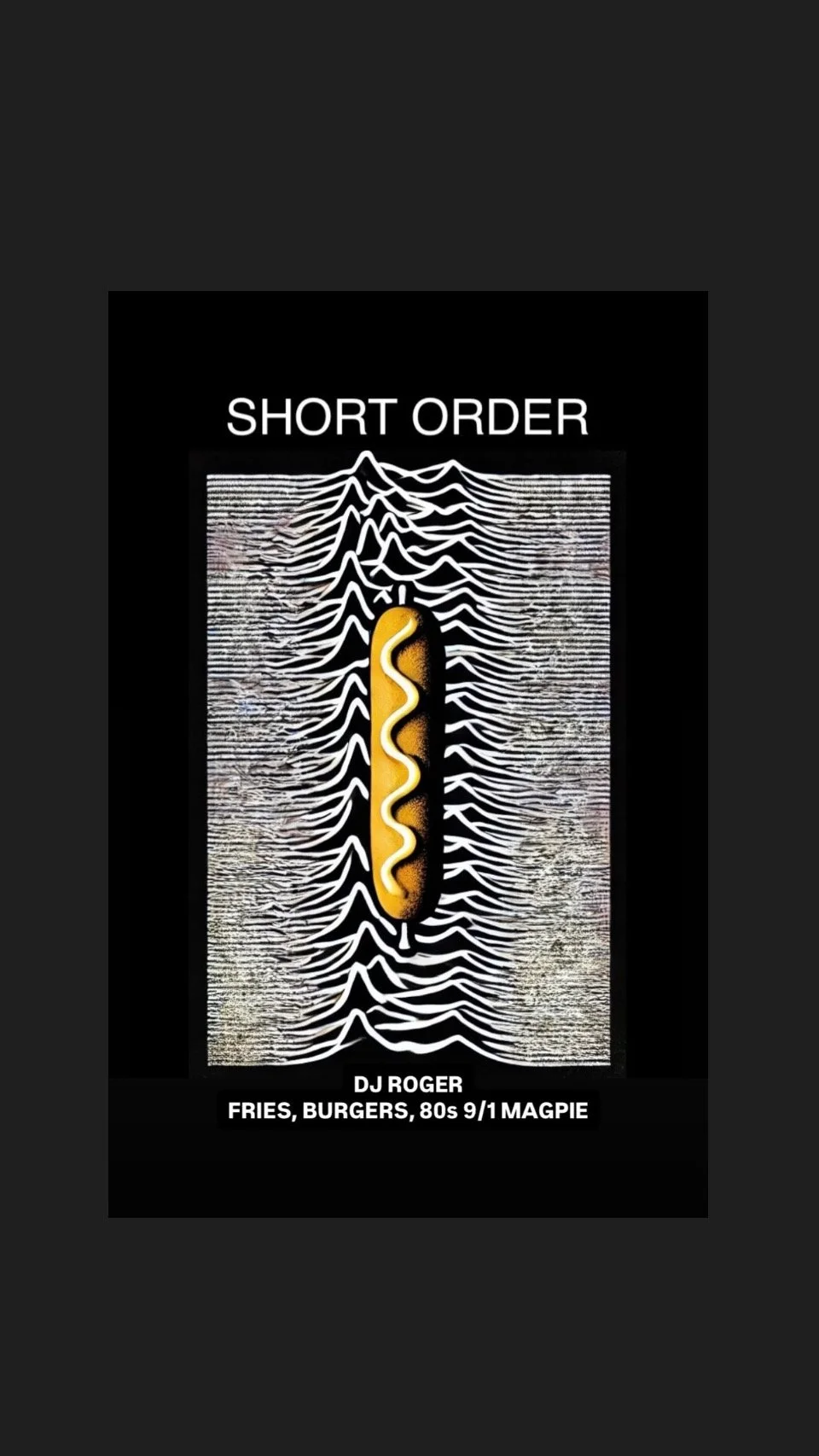 SHORT ORDER - LABOR DAY, 9/1. DJ ROGER.(across the street from Chalk it Up!)