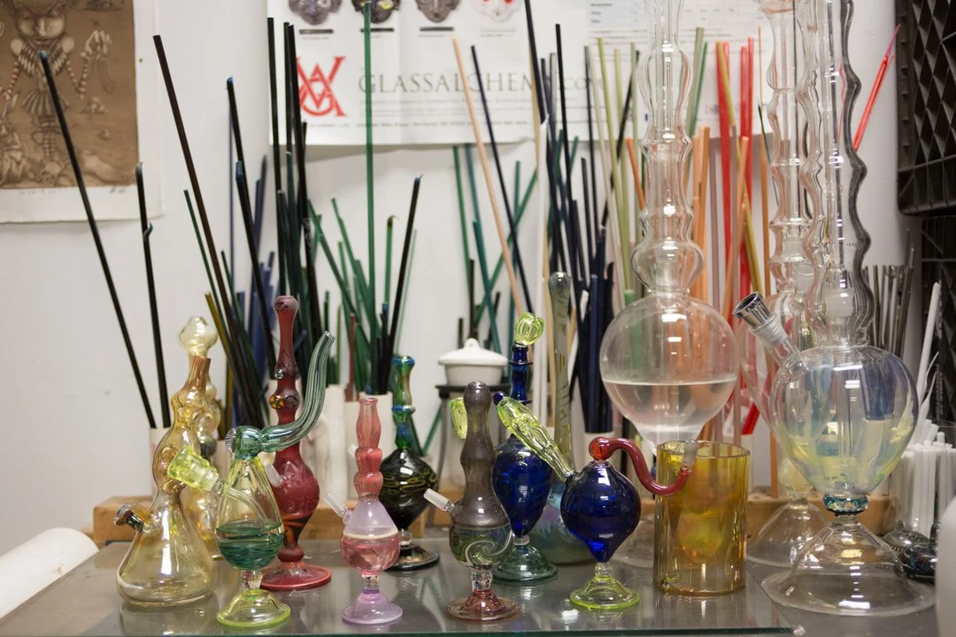 glass ornaments, shot by commercial photographer Corey Rourke

