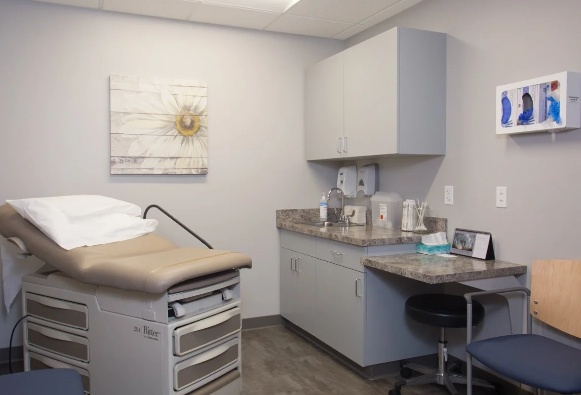 interior image or doctors office room, shot by commercial photographer Corey Rourke
