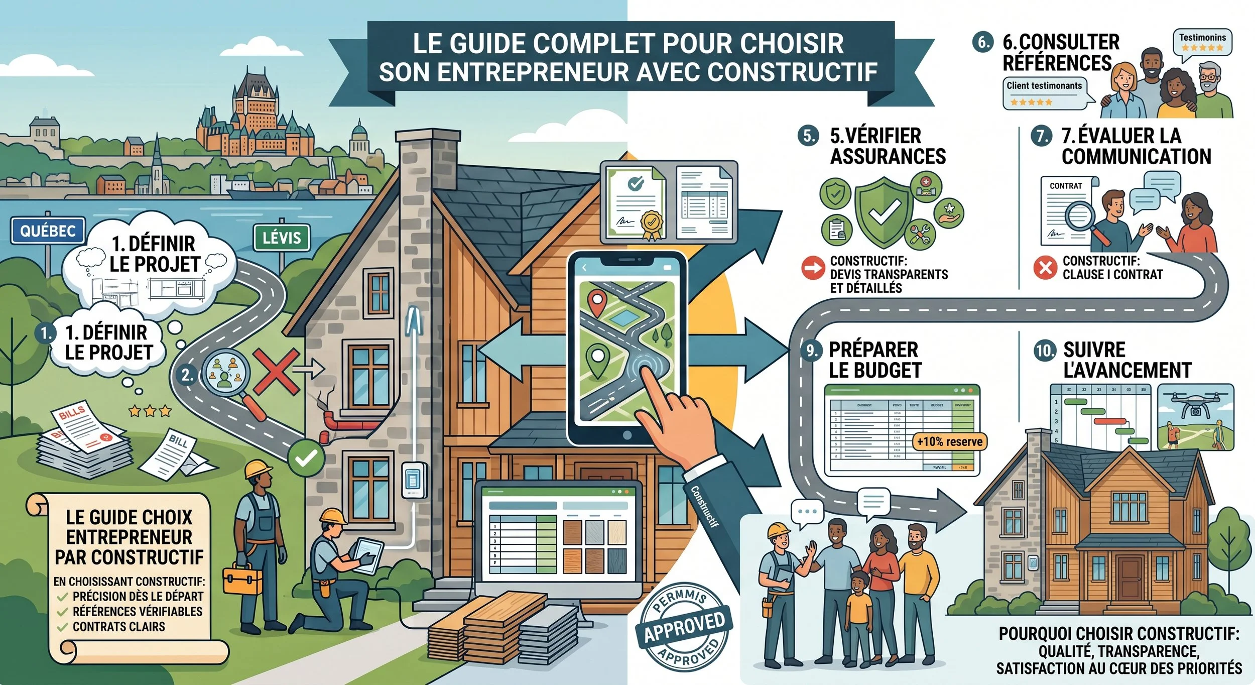 Comment choisir son entrepreneur: le guide complet avec Constructif.