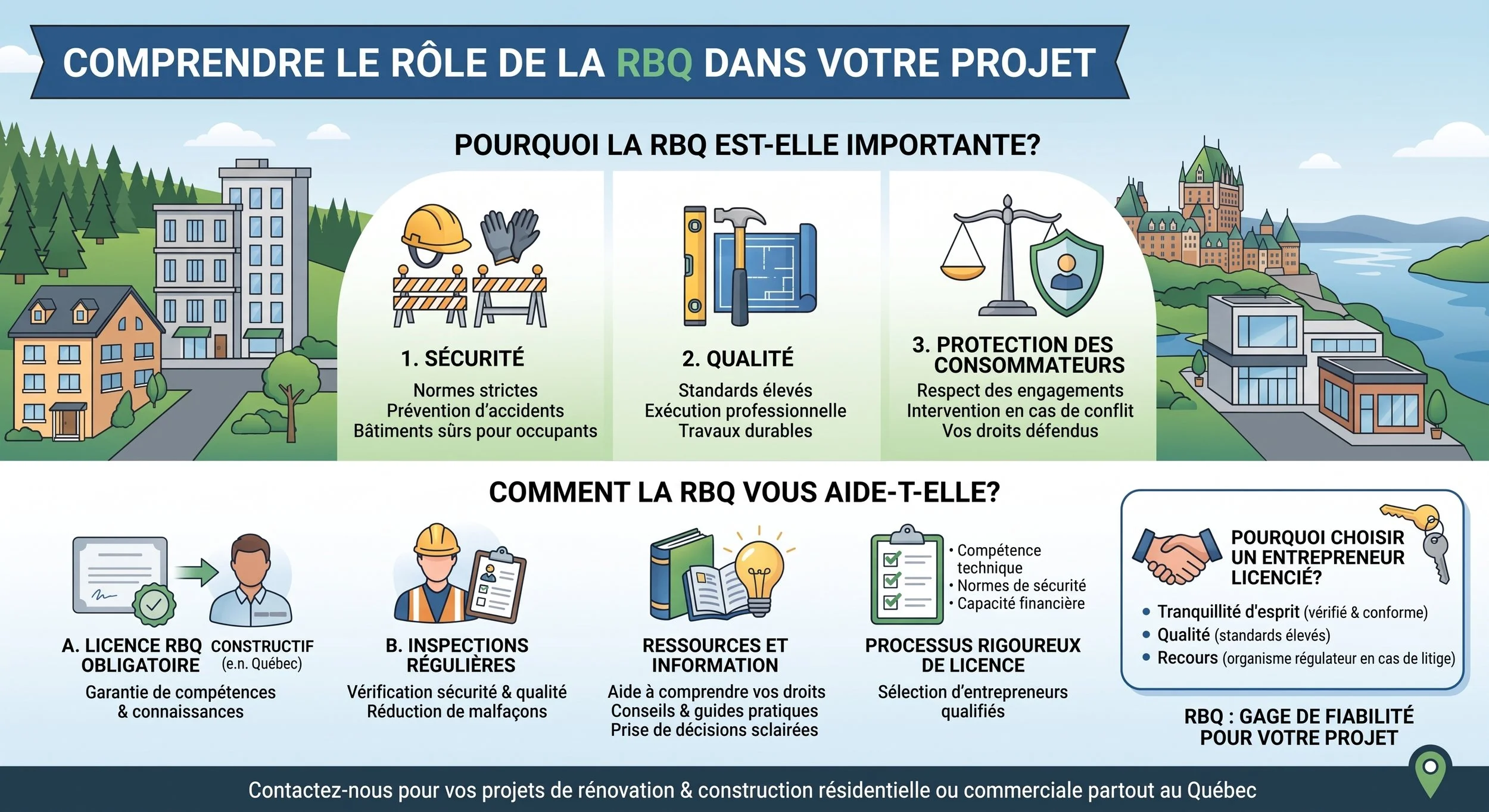 Comprendre le rôle de la RBQ dans votre projet.