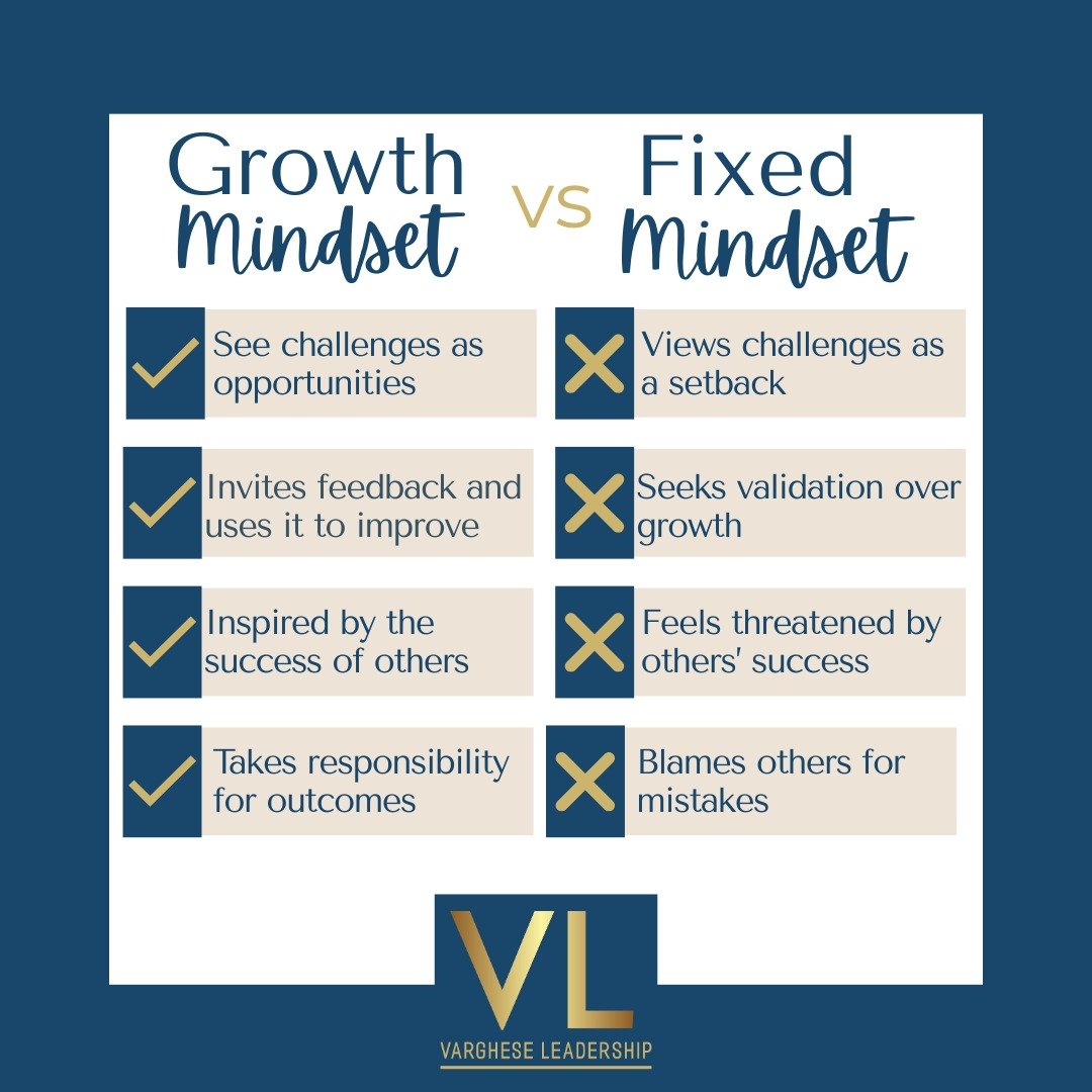 In business&mdash;and in life&mdash;mindset is everything.

You can have all the ideal tools, resources, and opportunity, but without the right mindset, your impact will always be limited.

Growth Mindset is the belief that abilities, intelligence, a