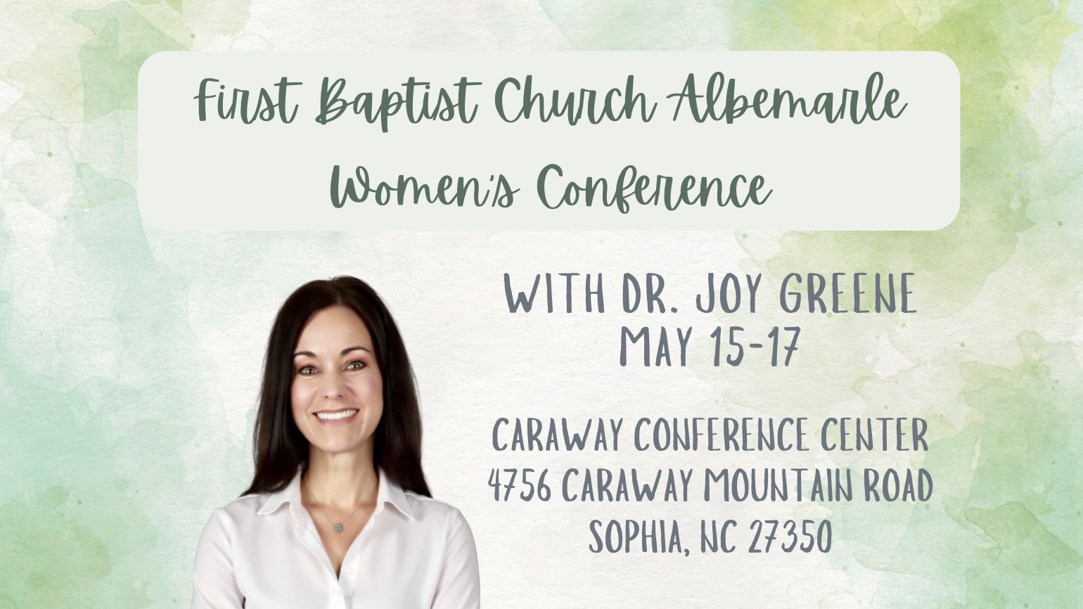 First Baptist Church Albemarle Women's Conference at Caraway