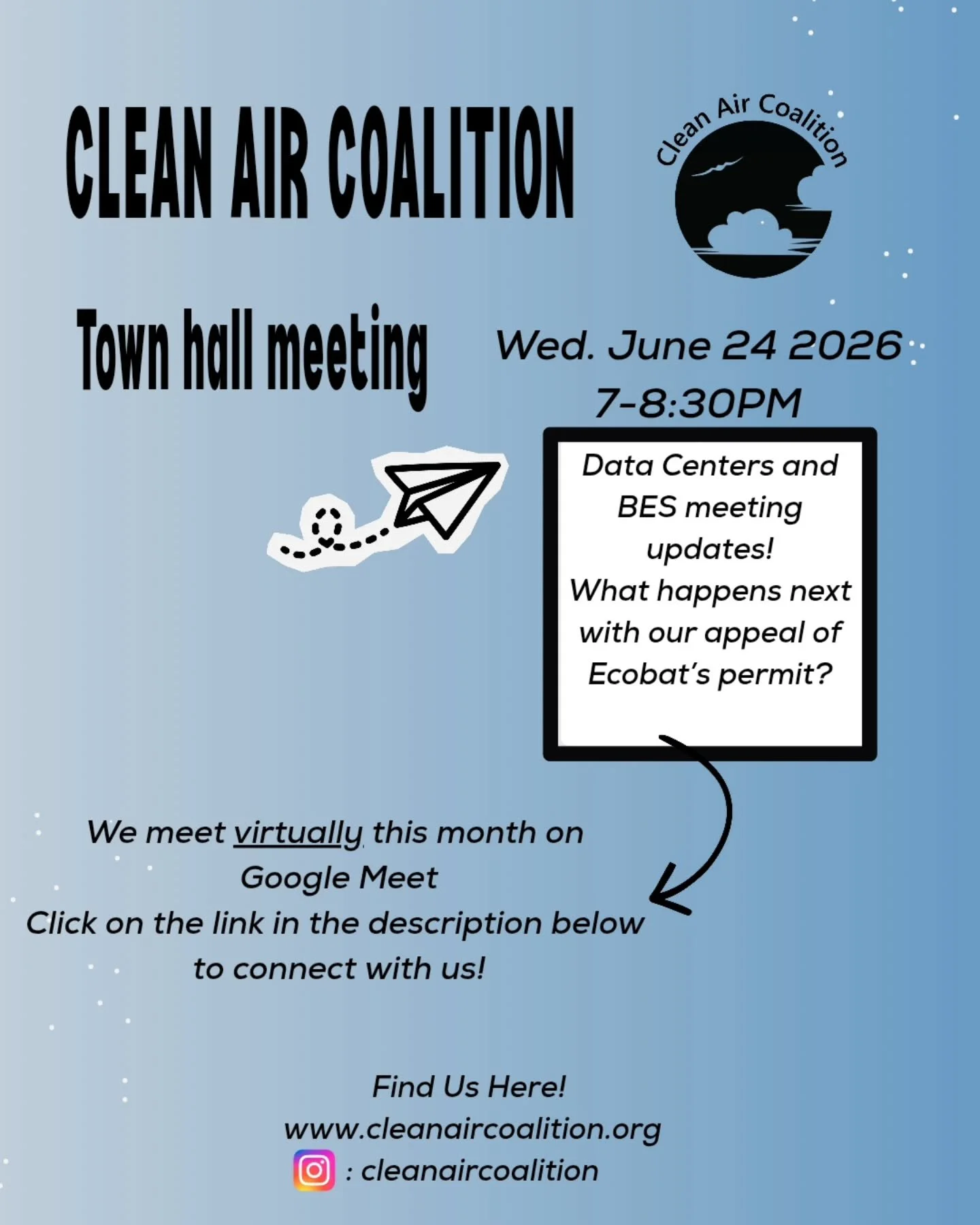 We look forward to seeing you virtually! 

To join the video meeting, click on the link on our story. 

Otherwise, to join by phone, dial +1 575-383-4126 and enter this PIN: 564 662 677#

#nodatacenters #avocadoheightsvaqueros #sgvprogressiveaction
