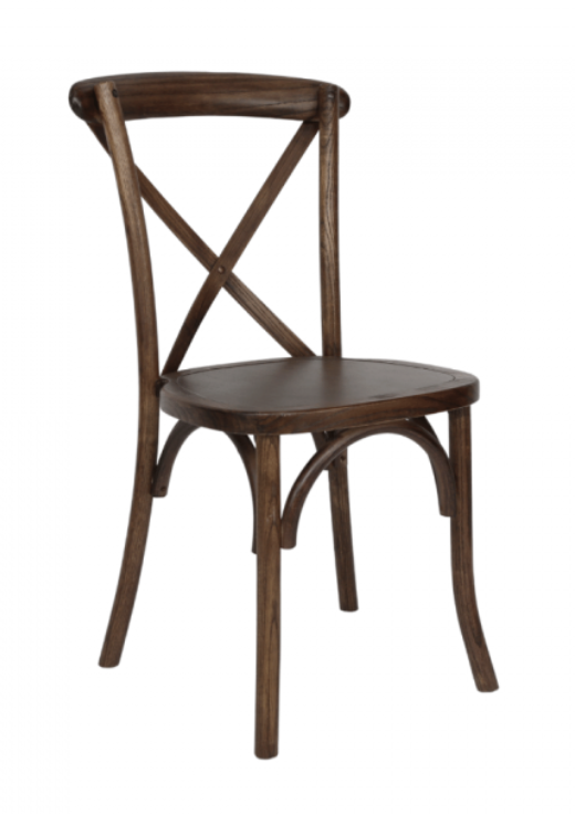 Cross back Chair - $10 each