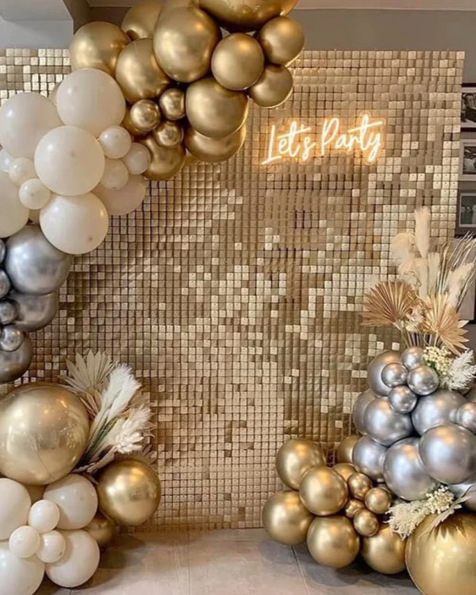 Gold Shimmer Backdrop 6x6' - $70