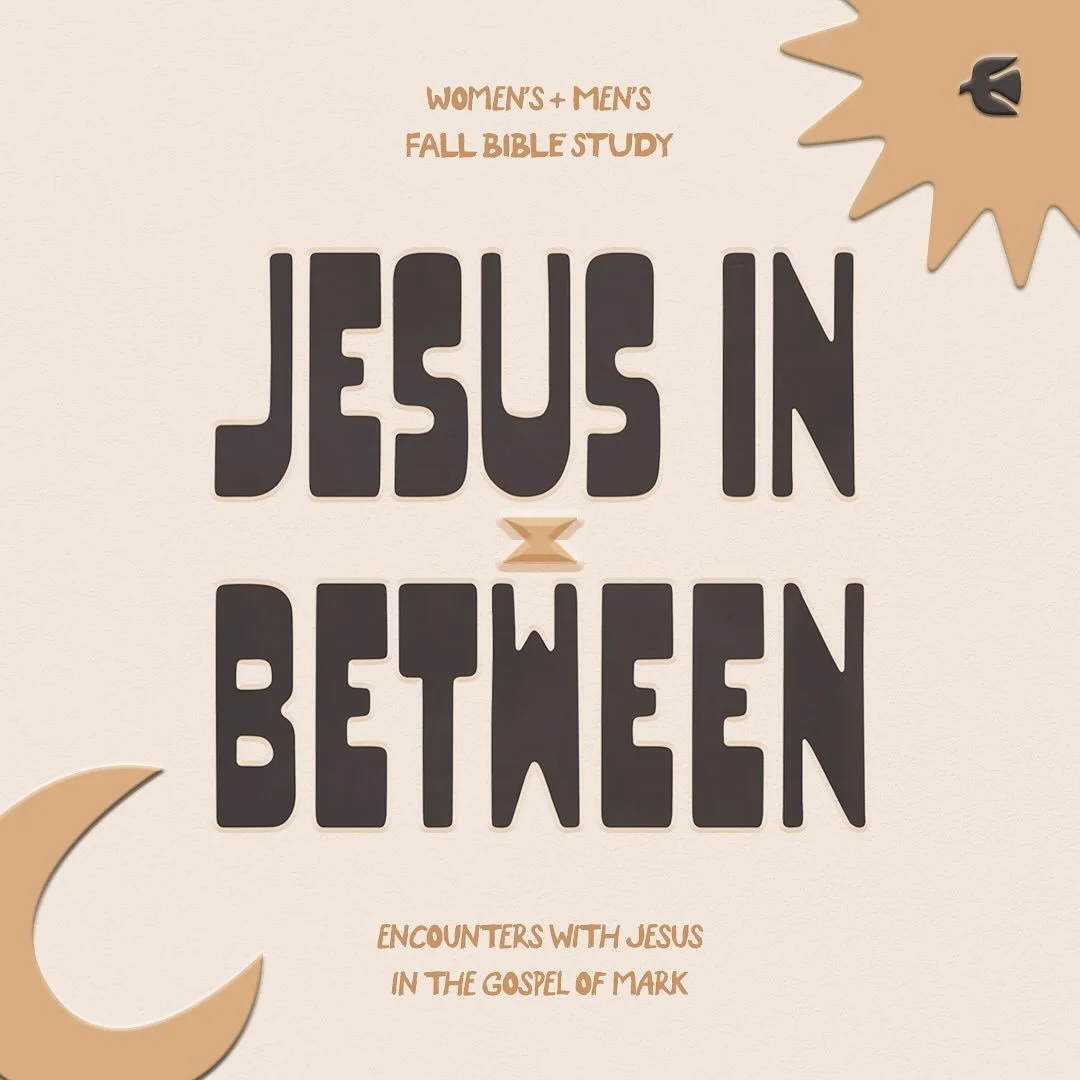 👀IT&rsquo;S HERE!! Are you ready to jump back into weekly Bible study with us!? 📖 

This fall, we will explore the characters in the Gospel of Mark as we use our Bible study guide, &ldquo;Jesus In Between.&rdquo; 

We will follow real people&mdash;