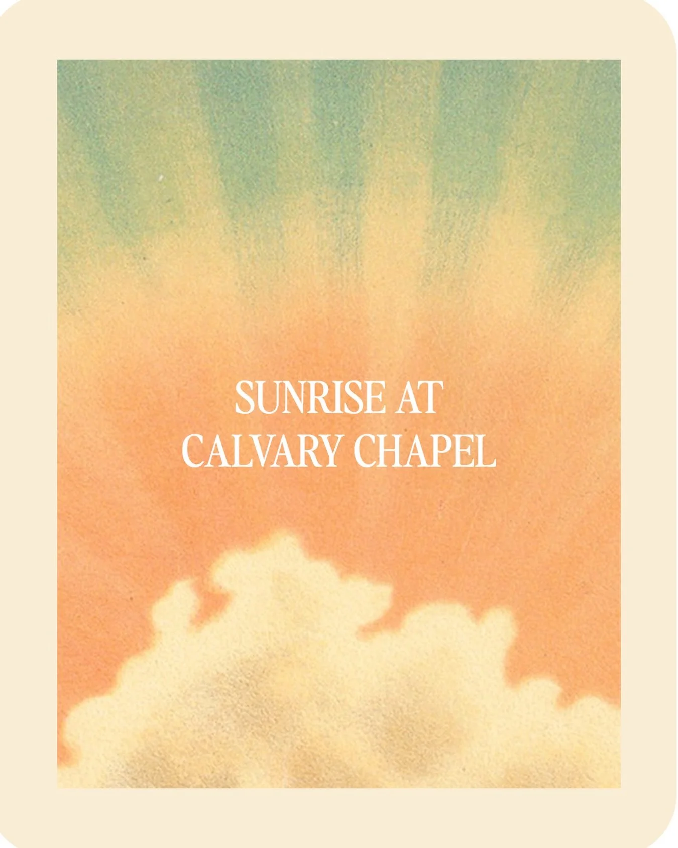 There is something uniquely powerful about greeting the dawn on Easter morning. As the sun rises on Sunday, April 5, we invite you to gather with us at 6 AM to celebrate the resurrection and the glorification of Jesus.

Let&rsquo;s step out of our fa