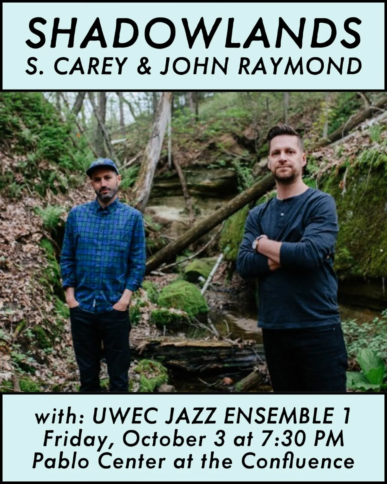 A very special performance happening tonight at @pablocenter combining some of the area&rsquo;s finest musical talent on one stage as UWEC Jazz 1 joins @scareypics &amp; @johnraymondmusic aka @shadowlandsband for a one of a kind performance!

Tickets