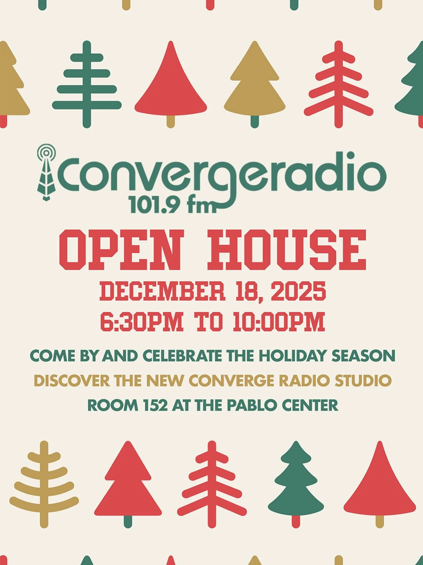 *OPEN HOUSE* Come visit us in our new homebase at @pablocenter tomorrow night! We&rsquo;ll have hot beverages and some holiday treats.

Stop in before or after the excellent @hemmahealing &amp; @chippewa_valley_writers_guild shows tomorrow evening, o